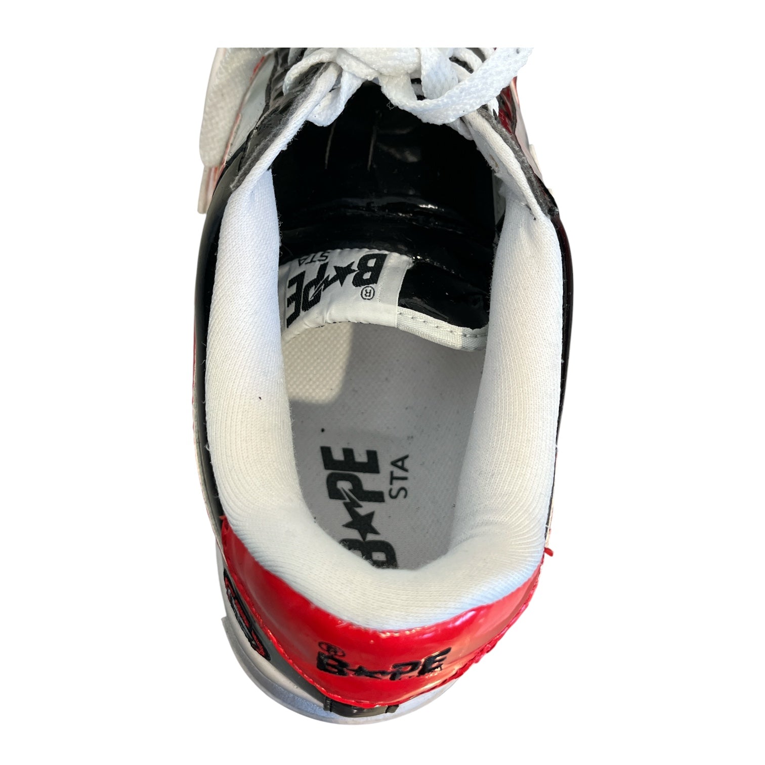 BAPE STA!/Low-Sneakers/US 9.5/RED/baby milo view 3