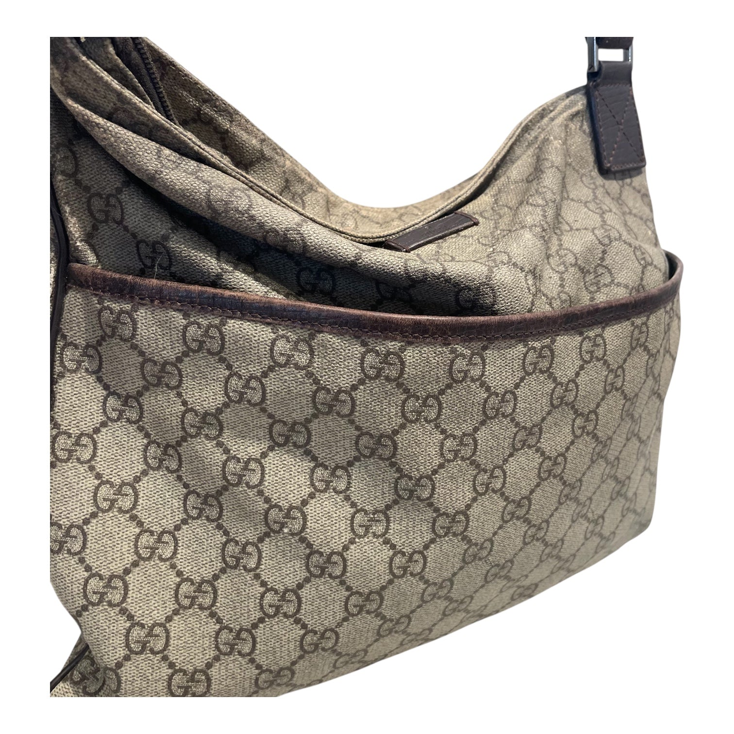 GUCCI/Cross Body Bag/Monogram/Leather/BRW/MESSENGER BAG view 6