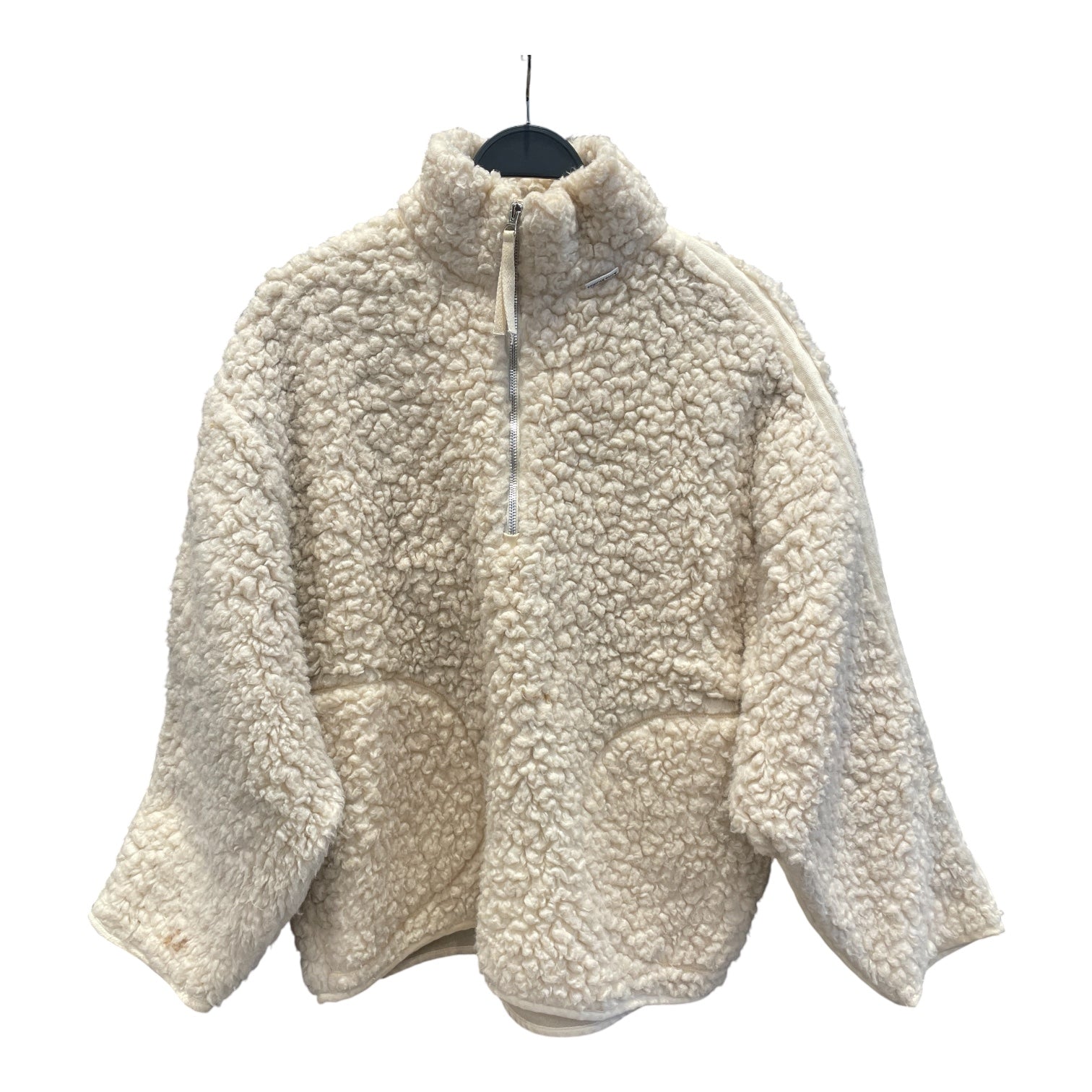Acne Studios/Fleece Jkt/S/Acrylic/CRM/QUARTER ZIP CURVED PCKTS view 2
