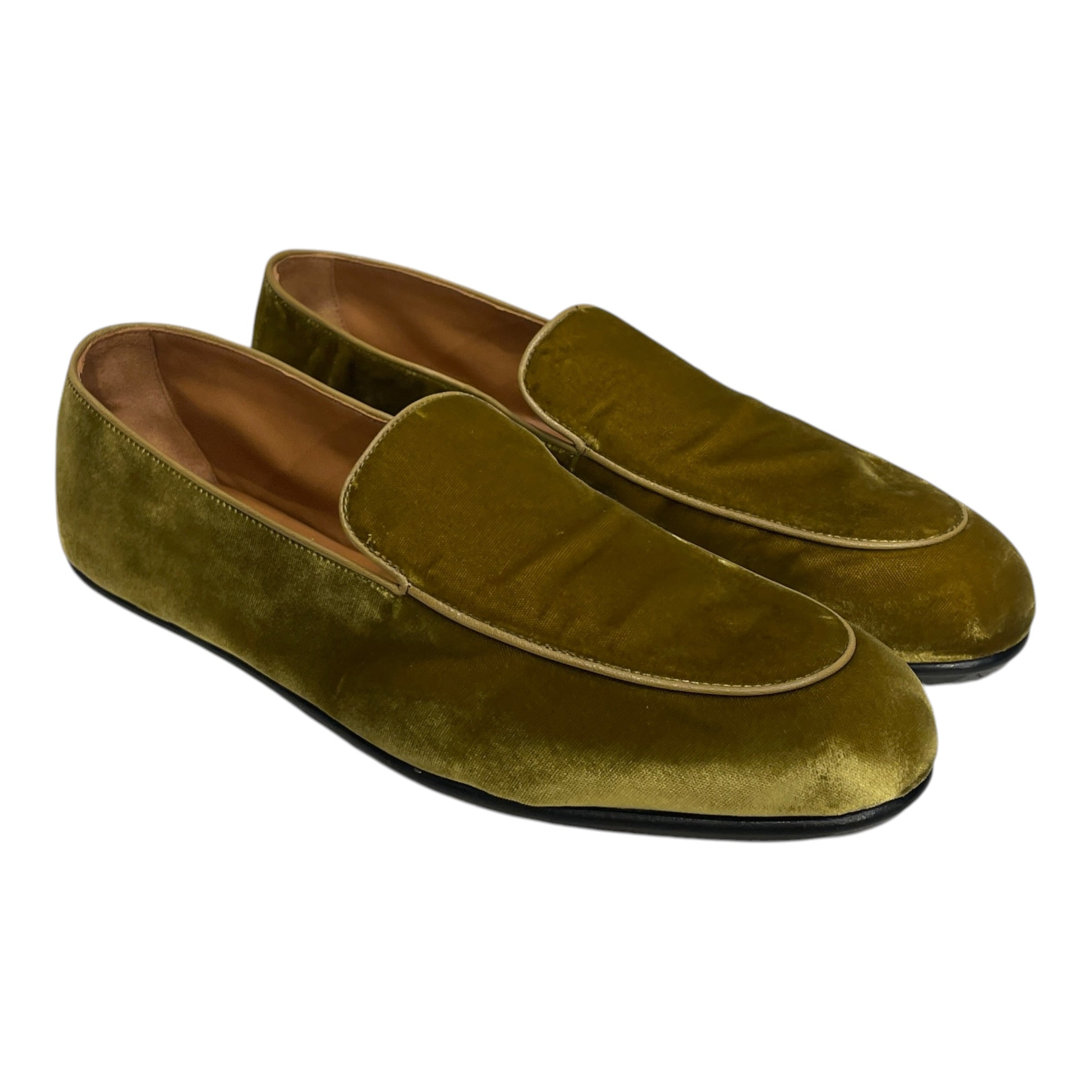 TOM FORD/Loafers/EU 42/Leather/GRN/MUSTARD VELVET