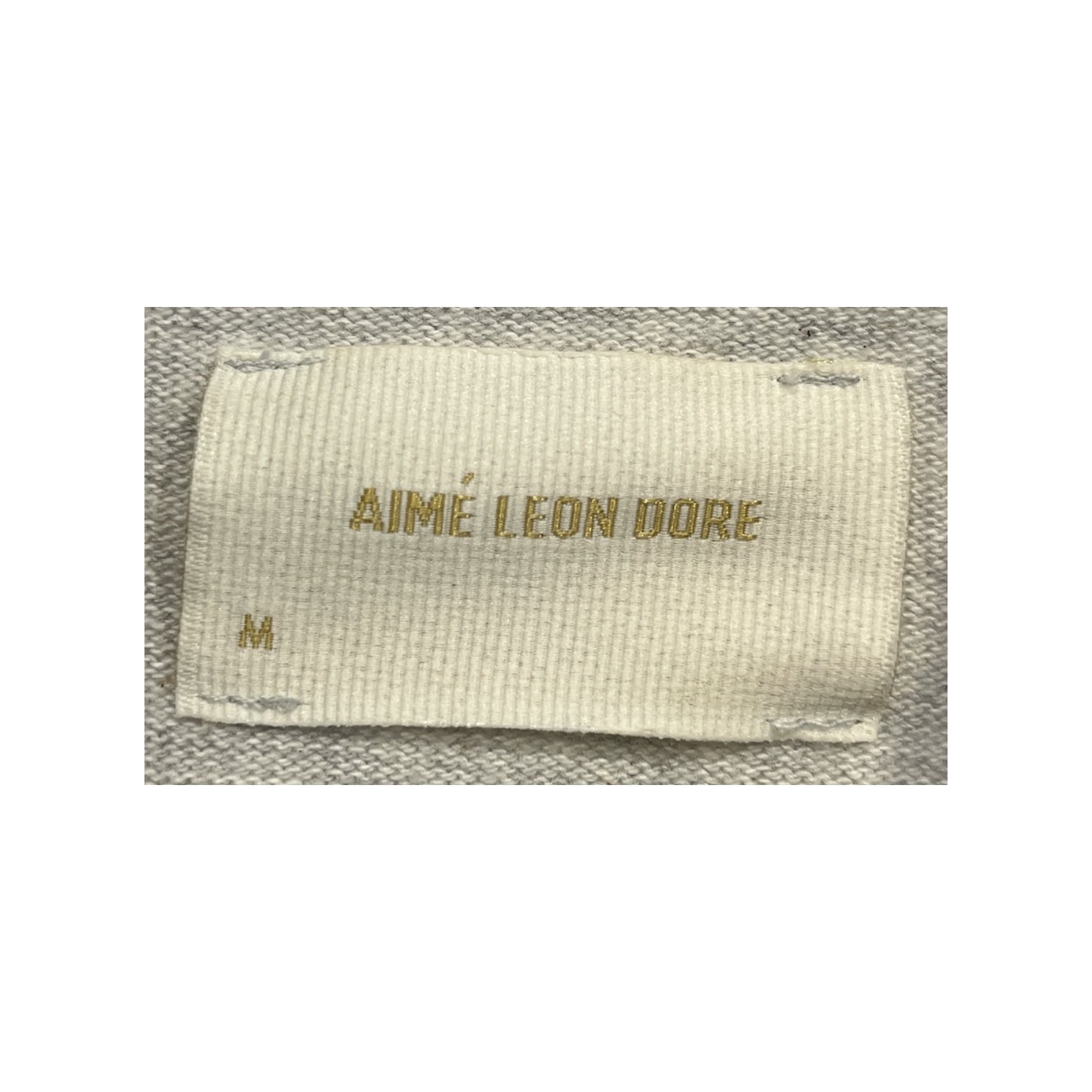 AIME LEON DORE/Polo Shirt/M/Cotton/WHT/SCRIPT view 2