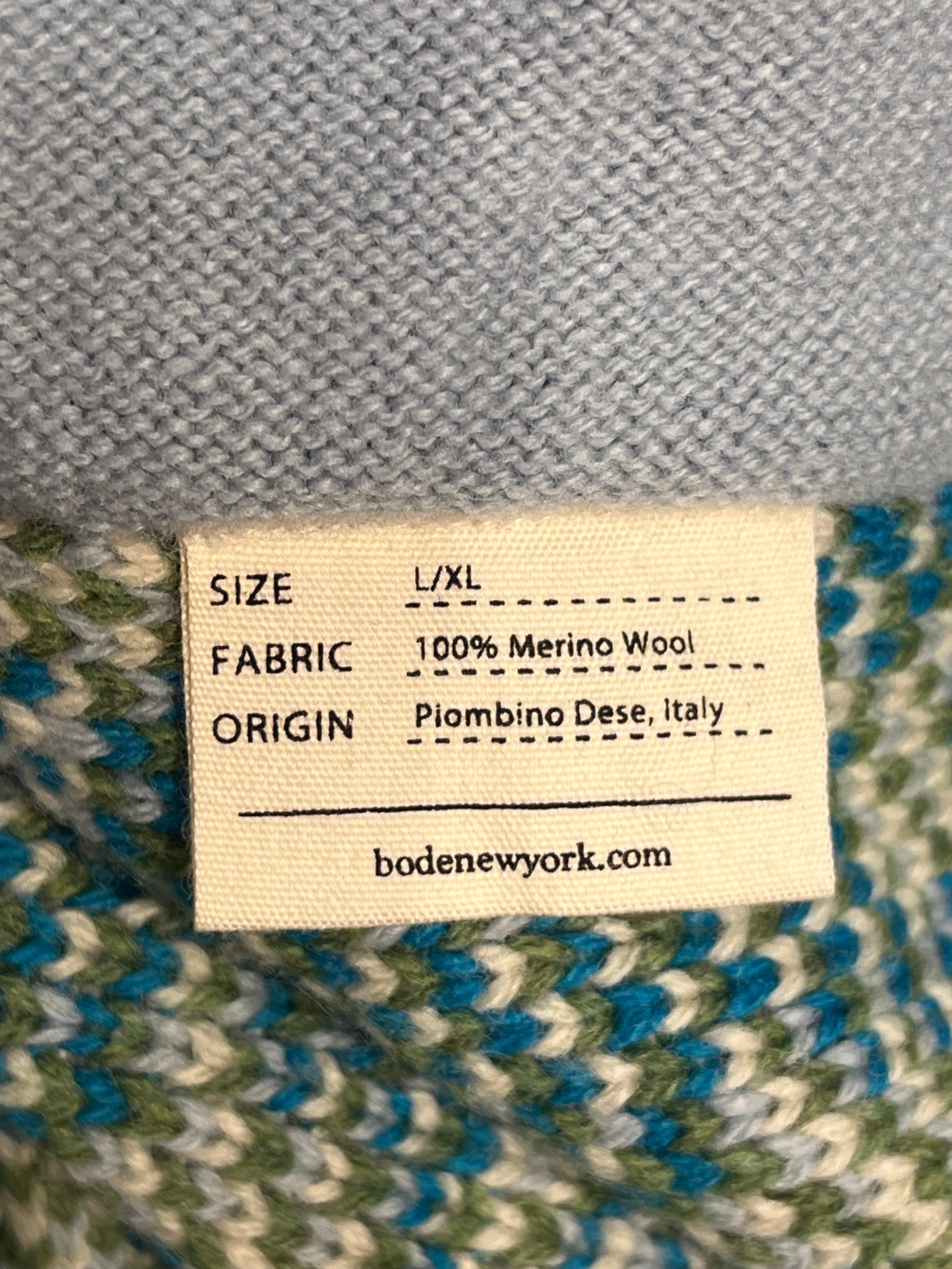 BODE/Heavy Cardigan/L/All Over Print/Wool/BLU/BABY BLUE WITH DARK BLUE FLOWR view 5
