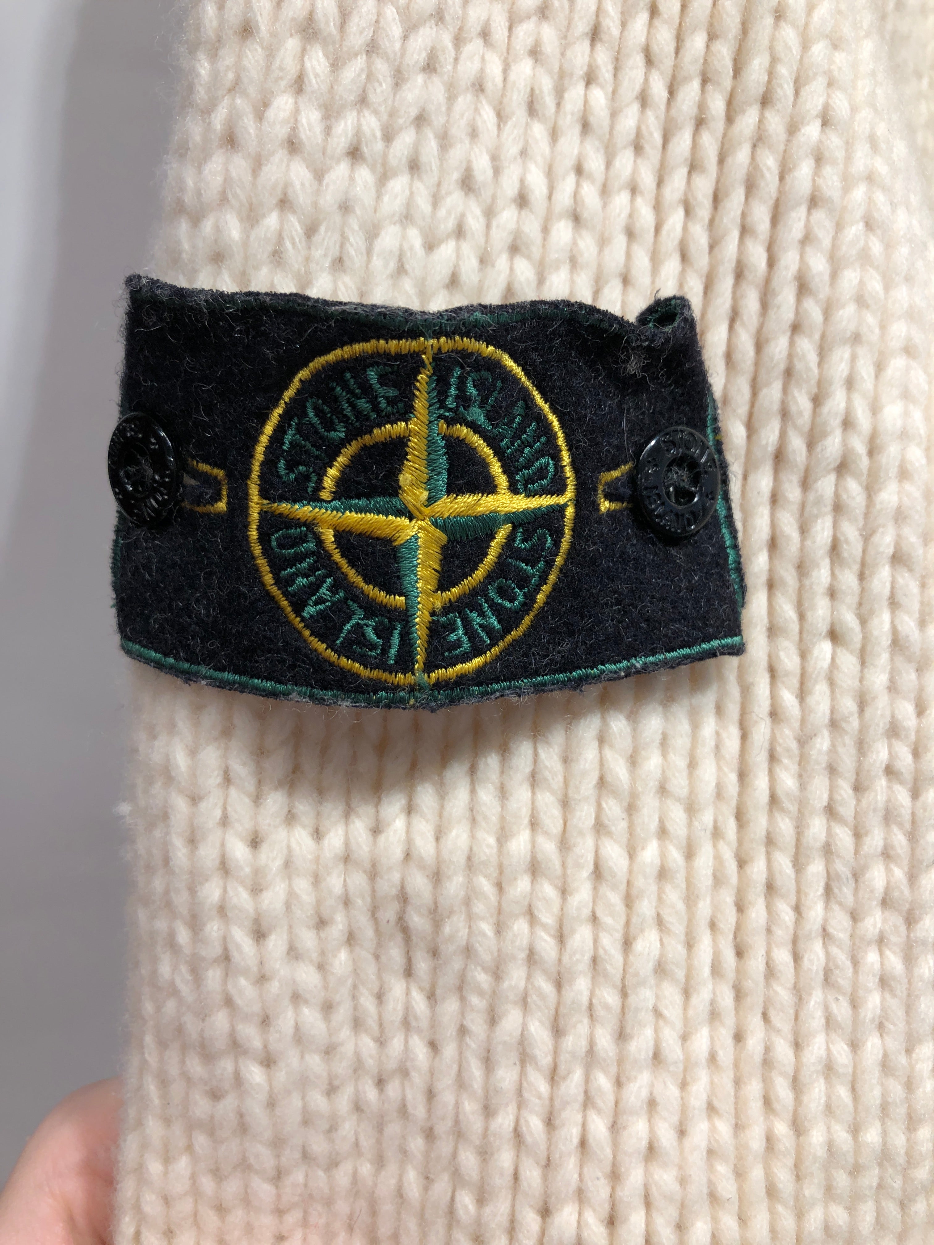 STONE ISLAND/Heavy Sweater/XXL/Wool/WHT/ view 3