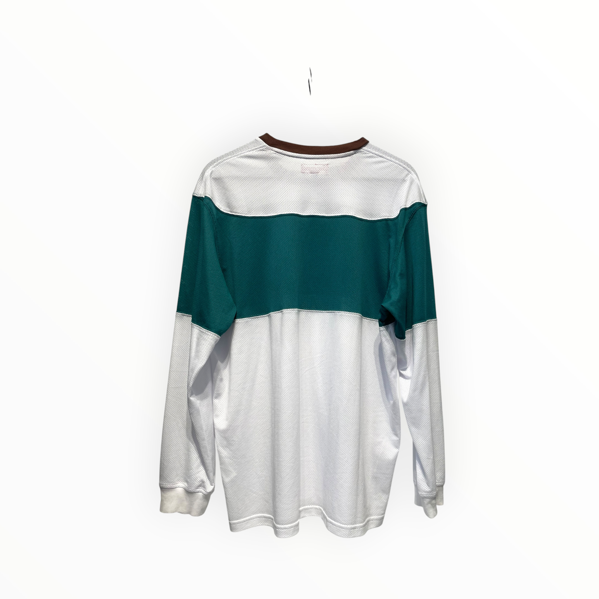 Supreme/LS T-Shirt/L/Nylon/WHT/ARABIC GREEN JERSEY view 2