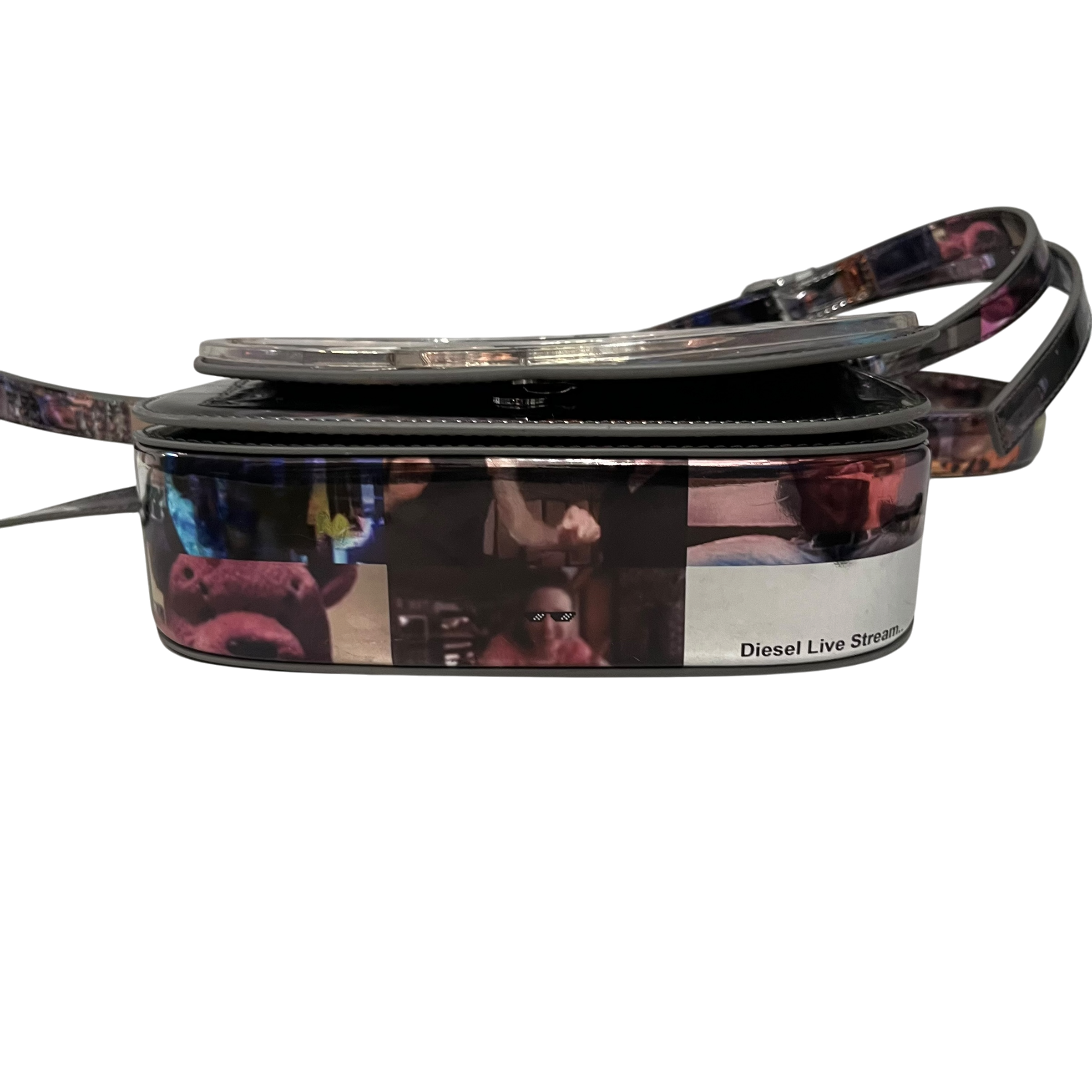 DIESEL/Cross Body Bag/Graphic/Acrylic/MLT/diesel live stream logo bag view 5