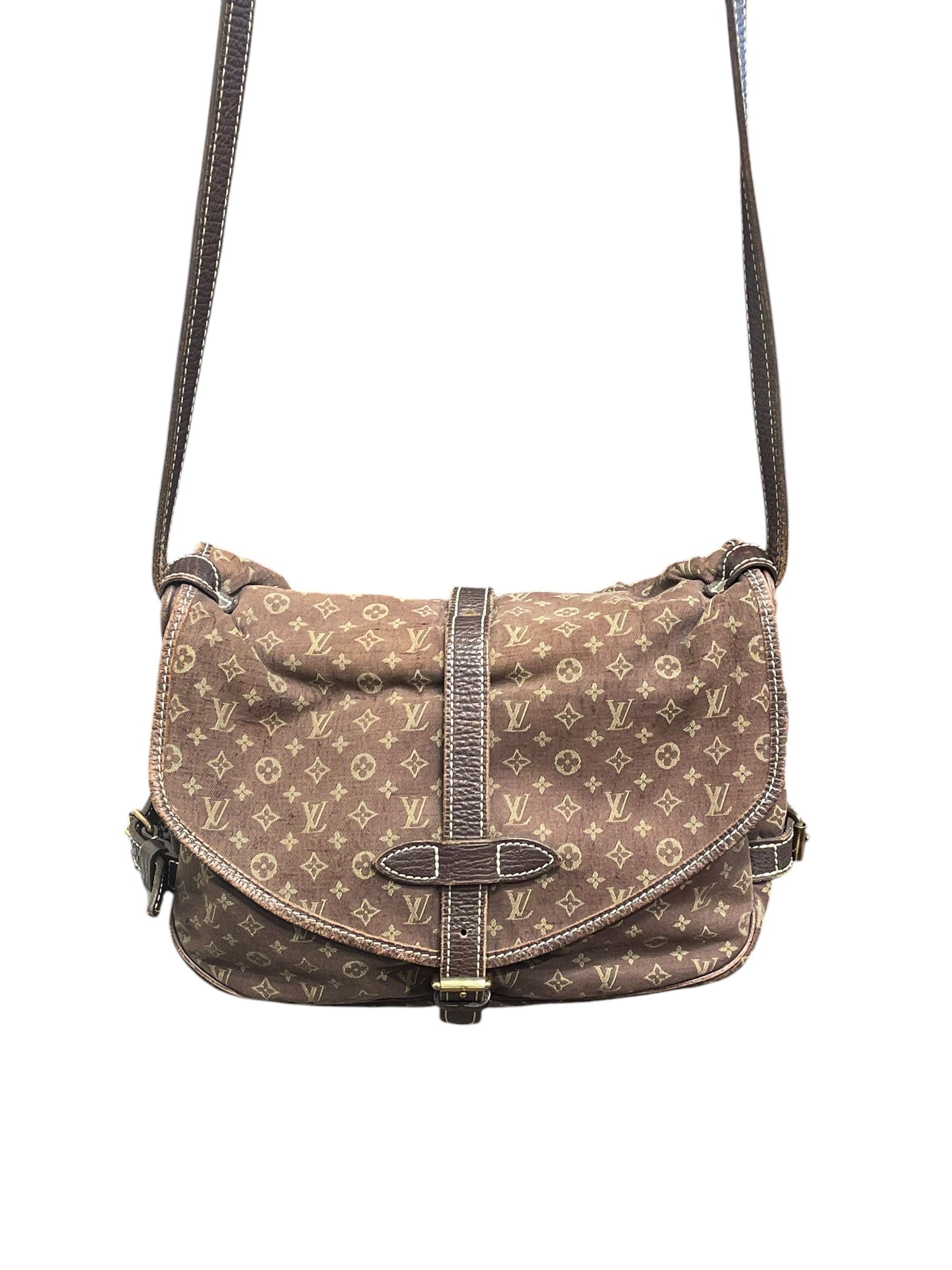 LOUIS VUITTON/Bag/Monogram/BRW/Mini Lin nSaumur 30 MB2018 view 3