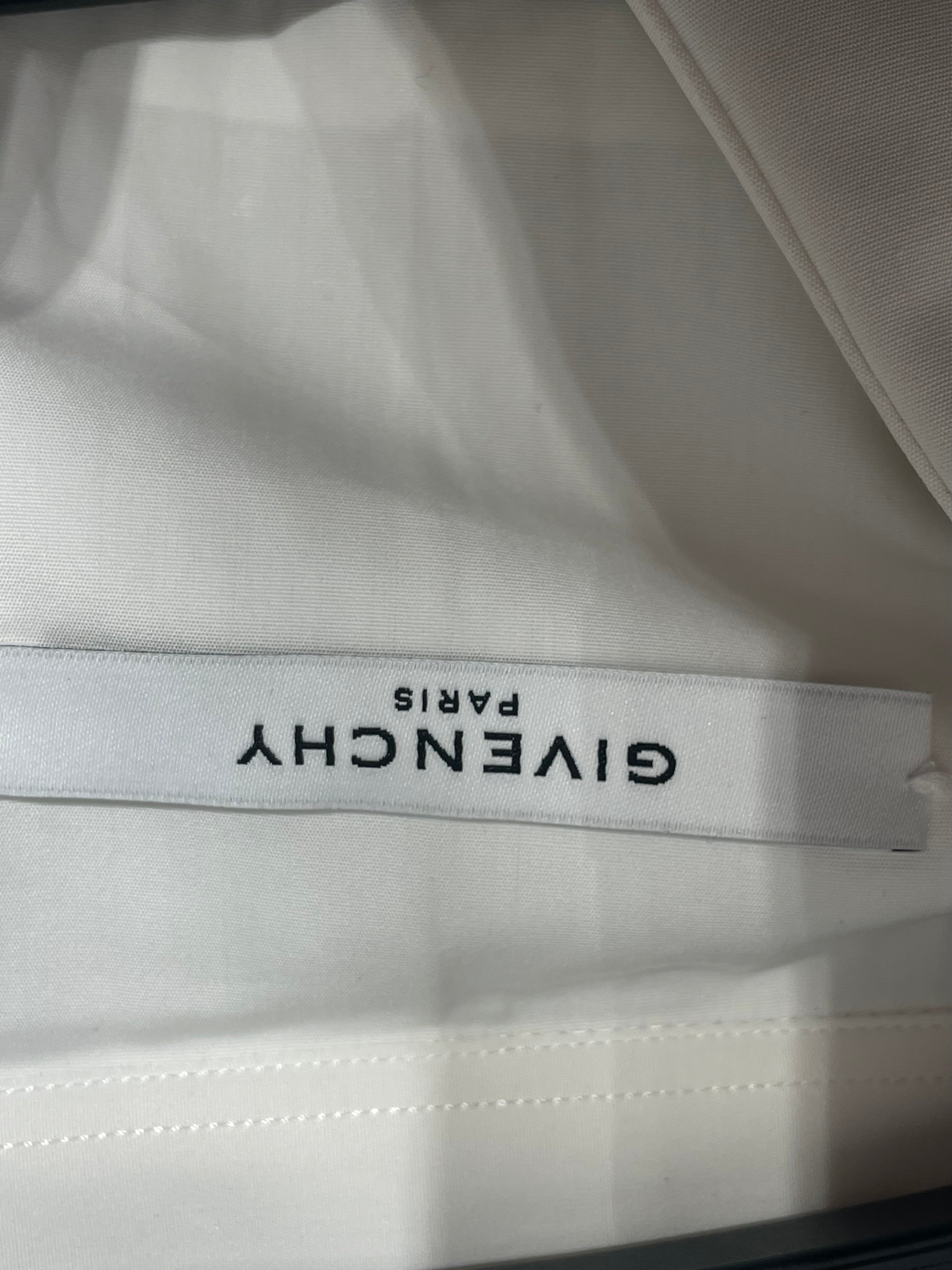 GIVENCHY/LS Shirt/43/WHT/SILVER COLLAR DETAIL view 3