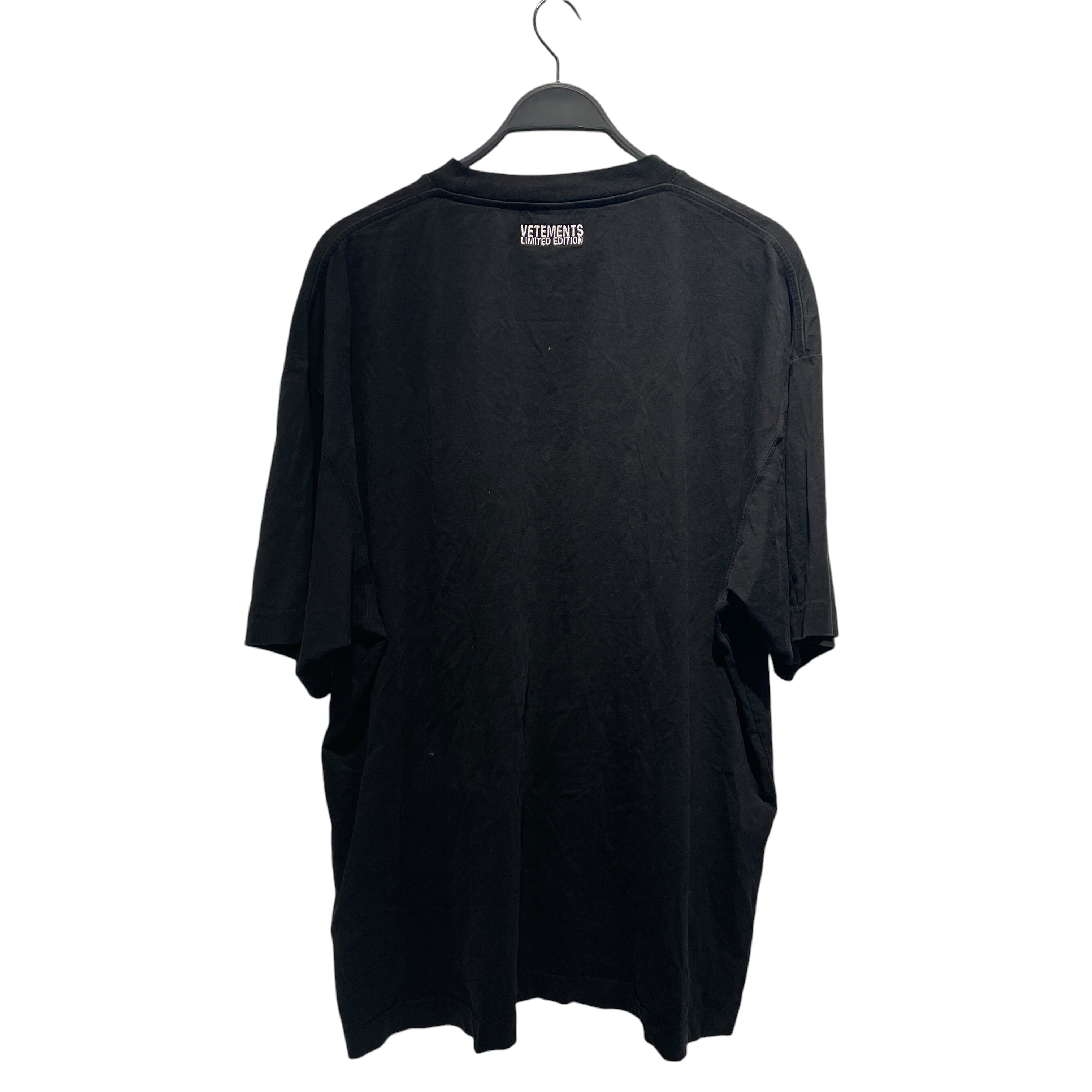 VETEMENTS/T-Shirt/M/Cotton/BLK/LIMITED EDITION LOGO TEE view 2