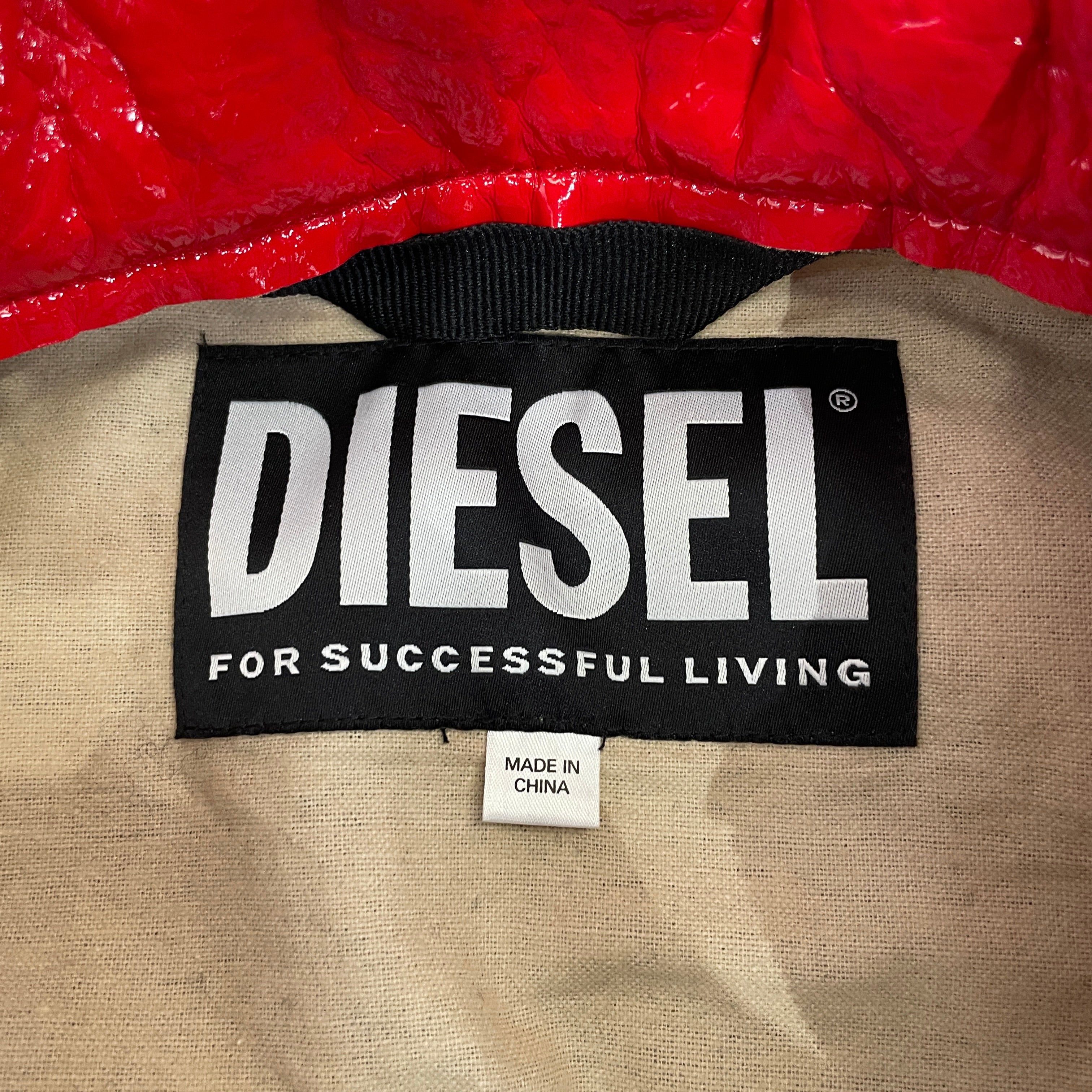 DIESEL/Leather Jkt/L/Rayon/RED/J-Lou Vinyl view 4