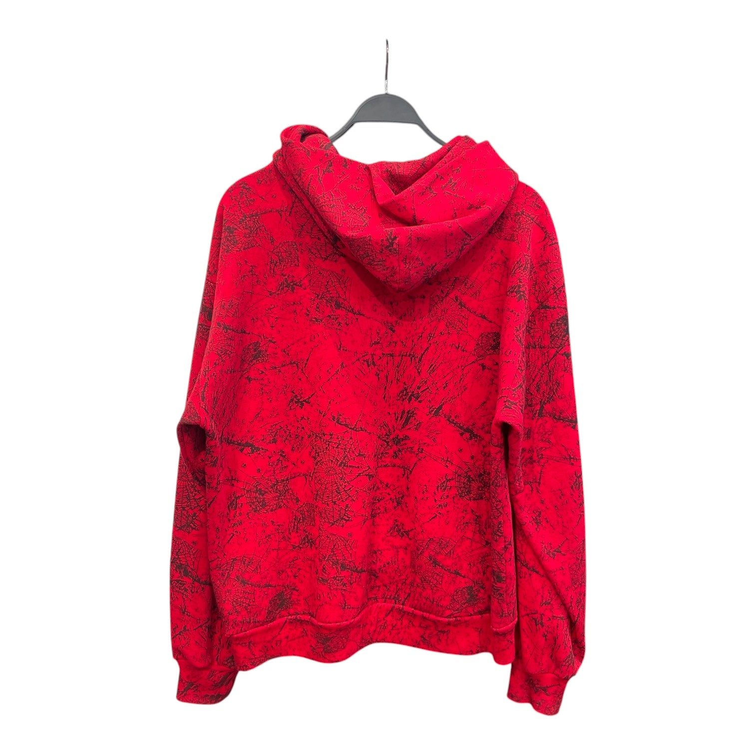 Sp5der/Hoodie/M/Cotton/BRD/red sp5der hoodie blk web view 2