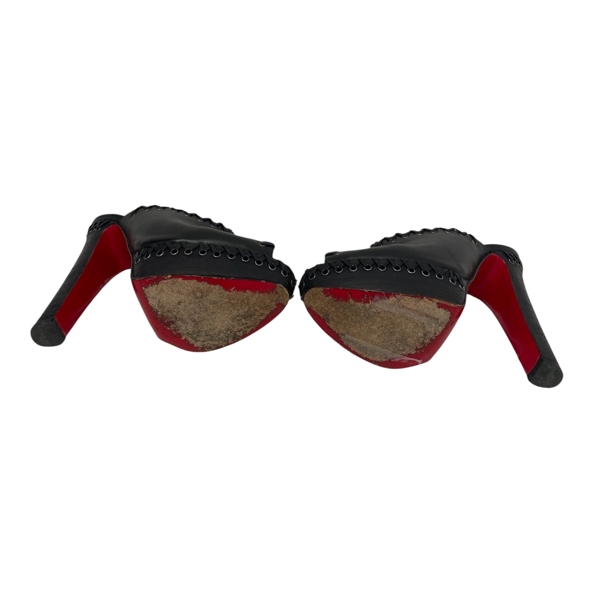 Christian Louboutin/Heels/US 7/Leather/BLK/MULEHEEL view 4