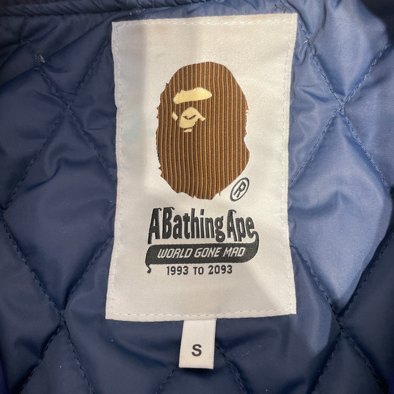 A BATHING APE/Flight Jkt/S/Nylon/BLU/