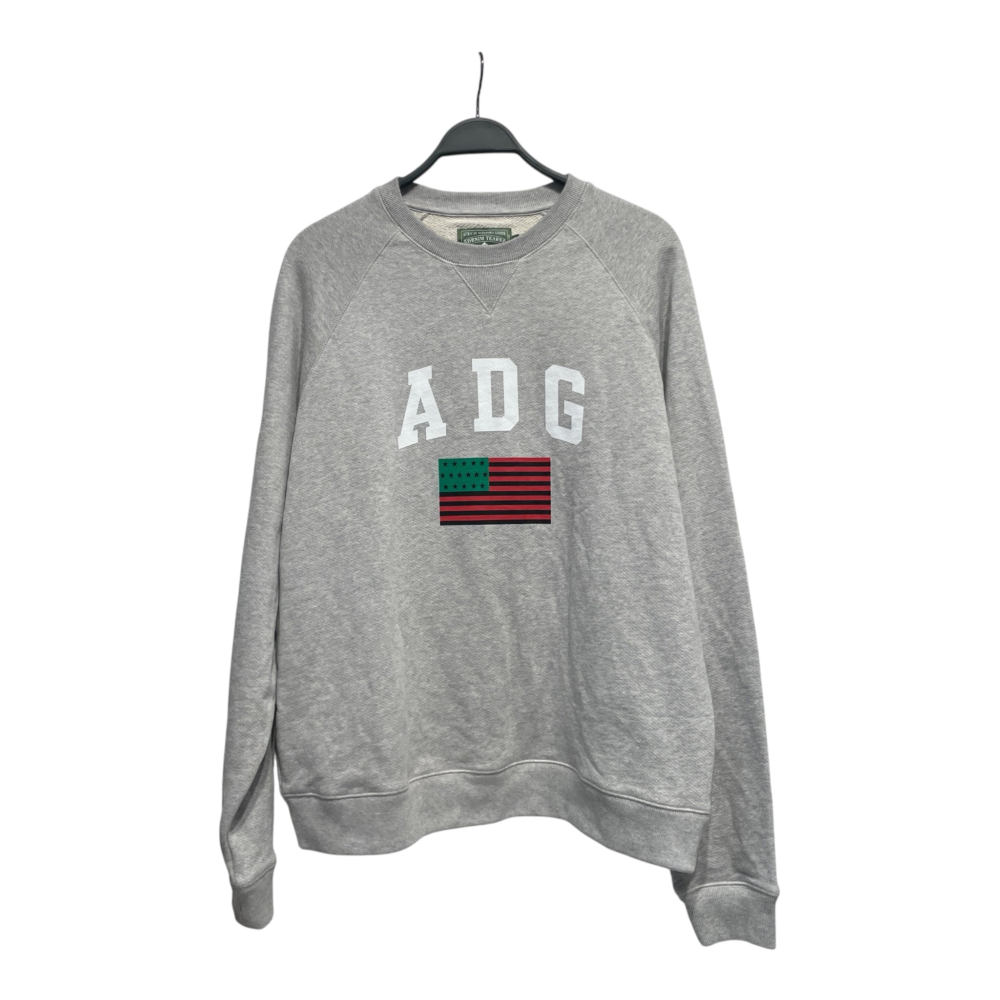 DENIM TEARS/Sweater/XXL/Cotton/GRY/Oversize/ view 1
