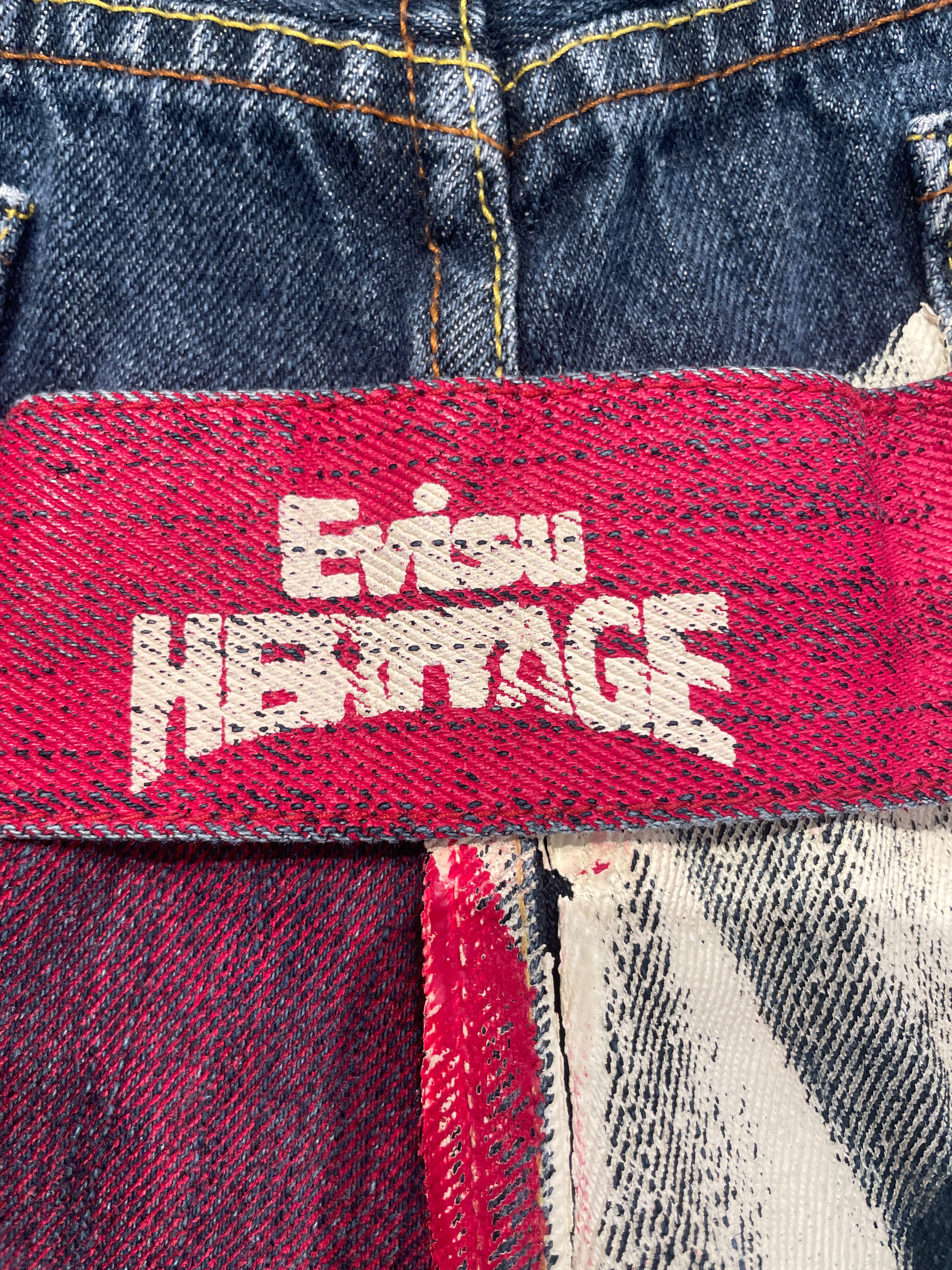 EVISU/Pants/38/Cotton/IDG/All Over Print/red+white stripes view 4