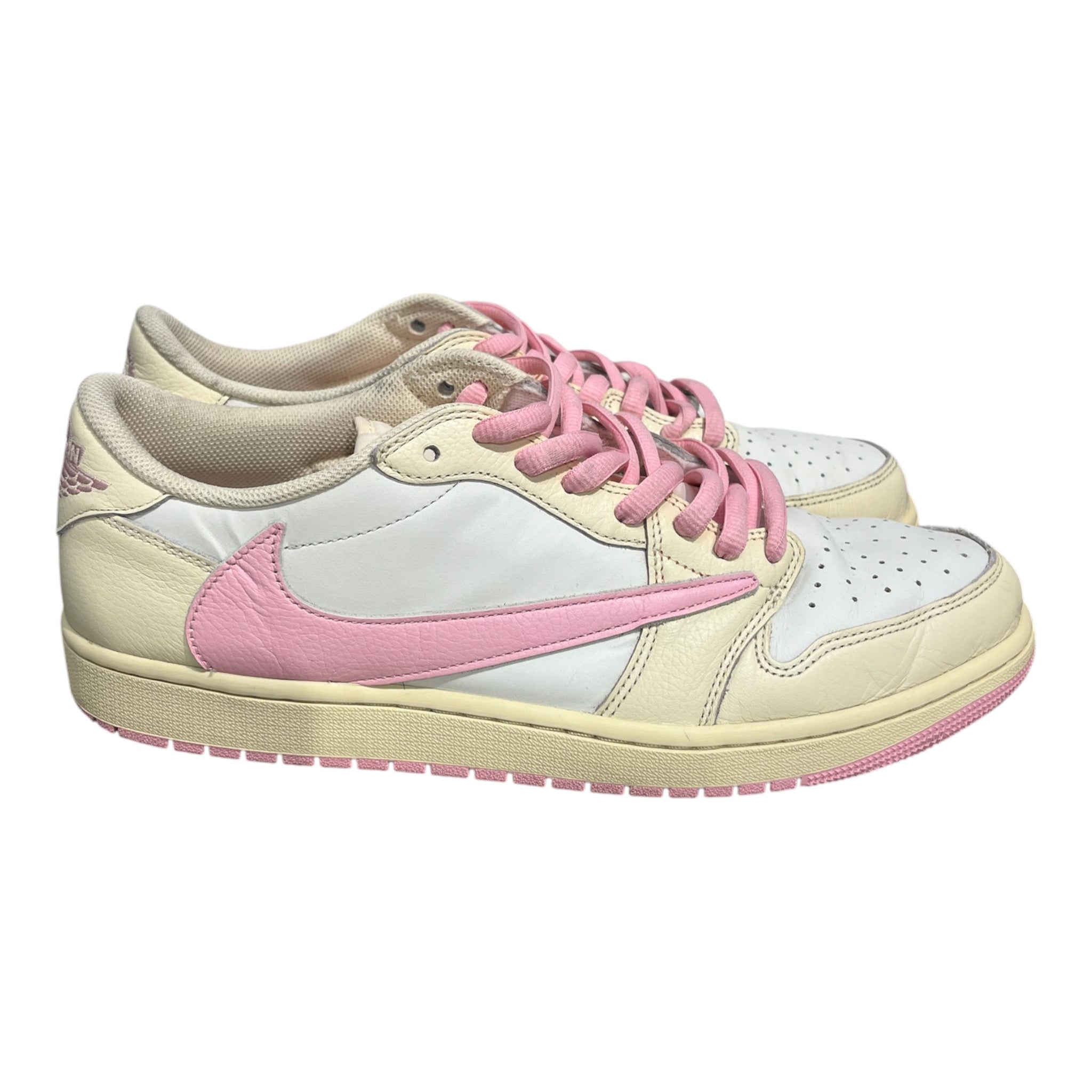 NIKE/X TRAVIS SCOTT AIR JORDAN 1 LOW OG/Low-Sneakers/US 13/Leather/PNK/IQ7604-100 view 2