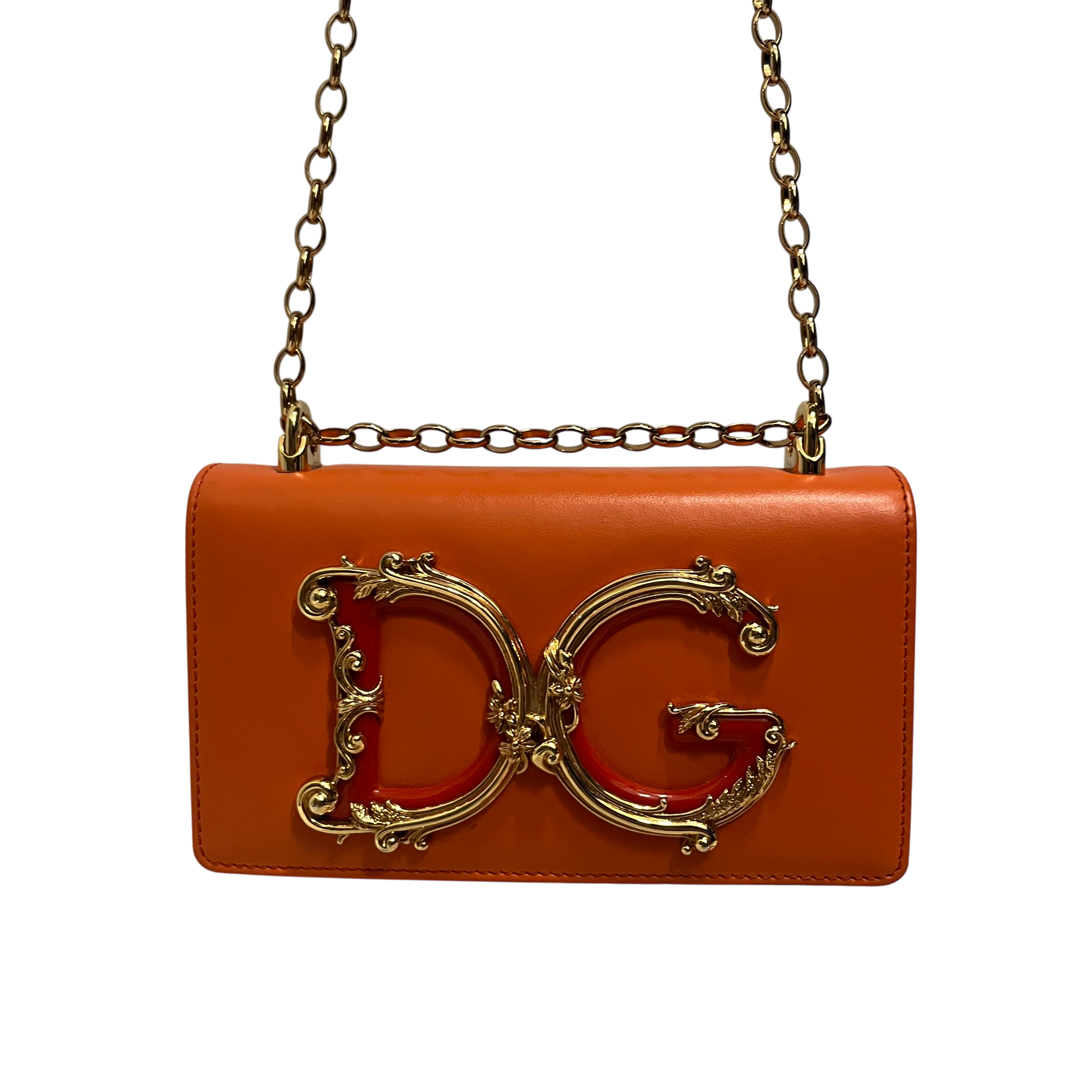DOLCE&GABBANA/Cross Body Bag/Leather/ORN/baroque logo view 1