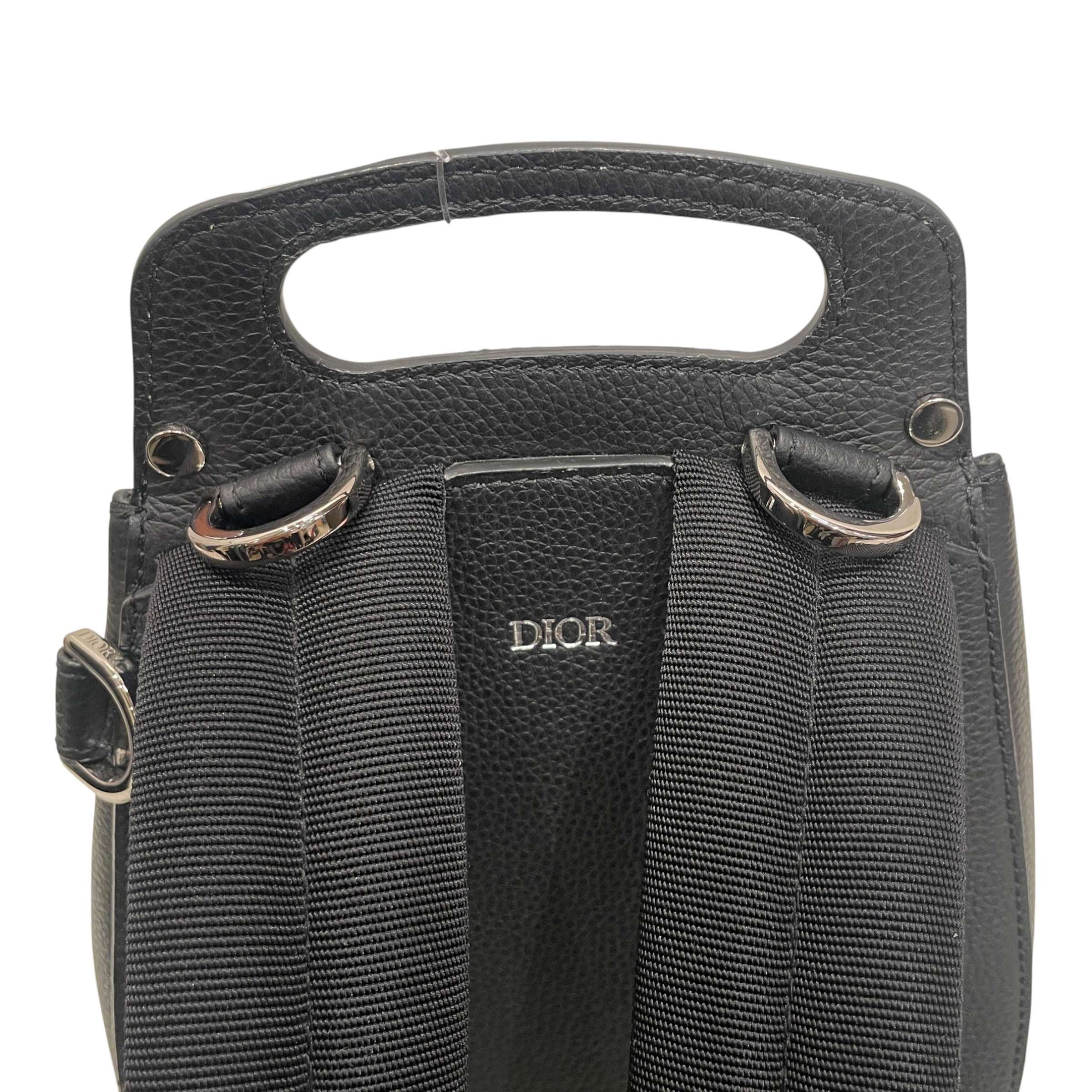 Christian Dior/Backpack/Leather/BLK/24-BO-0179 view 3