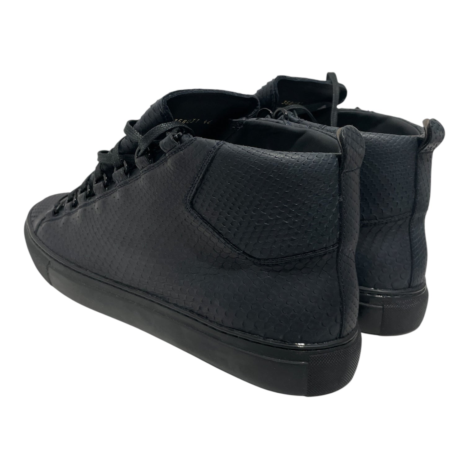 BALENCIAGA/Hi-Sneakers/EU 46/Leather/BLK/Python Arena Sneaker view 2