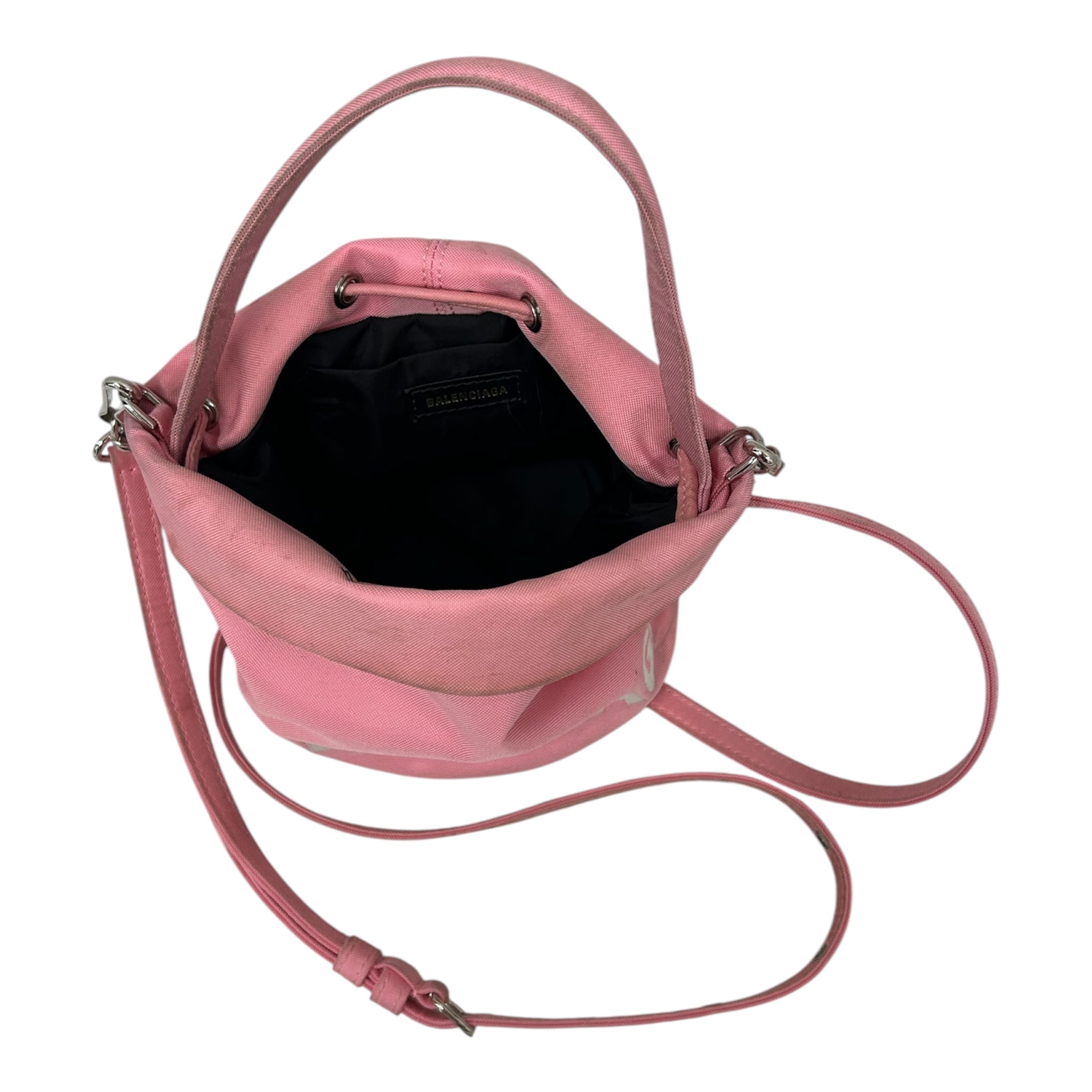 BALENCIAGA/Bag/Nylon/PNK/WHEEL XS BUCKET view 4