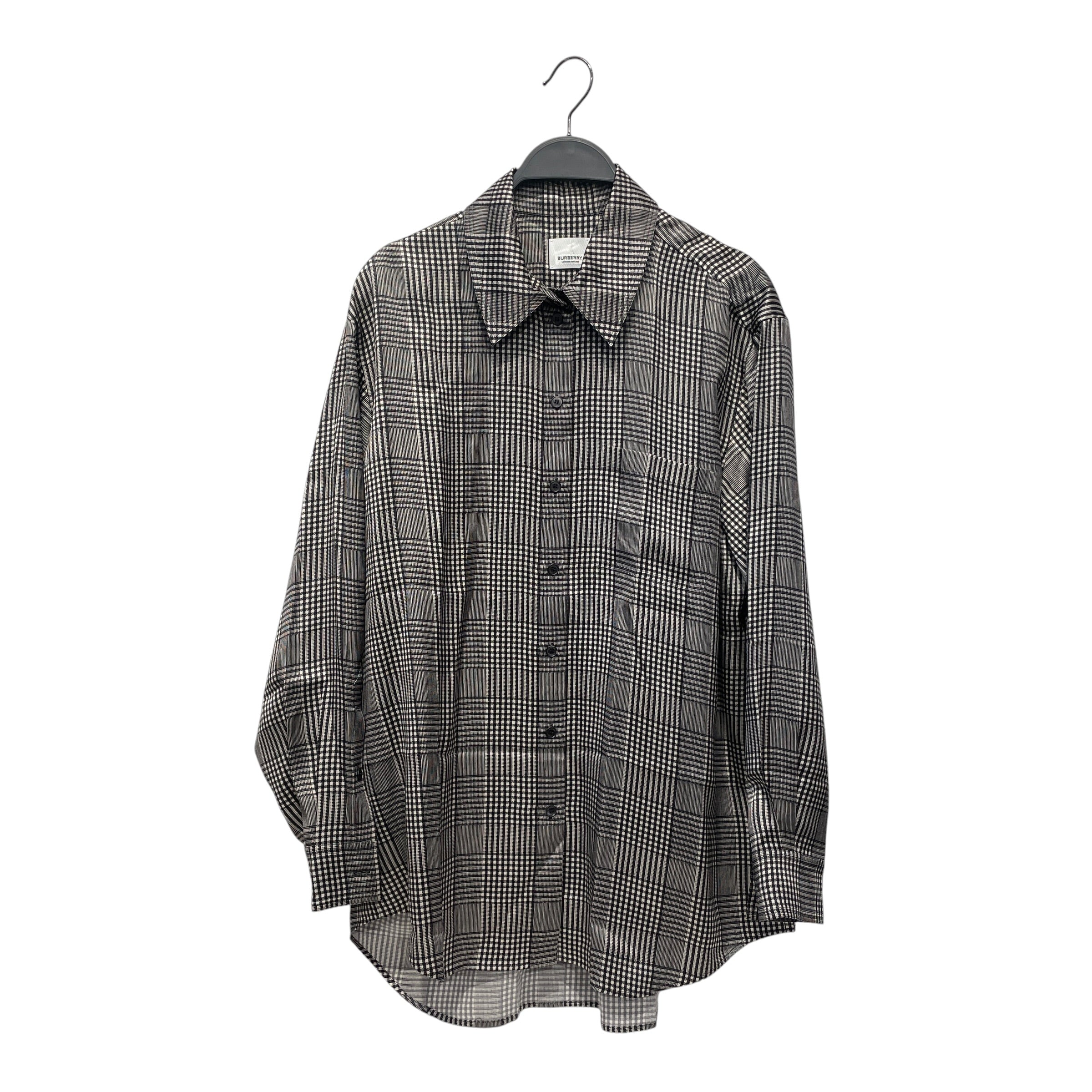 BURBERRY/LS Blouse/M/Plaid/BLK/ view 1