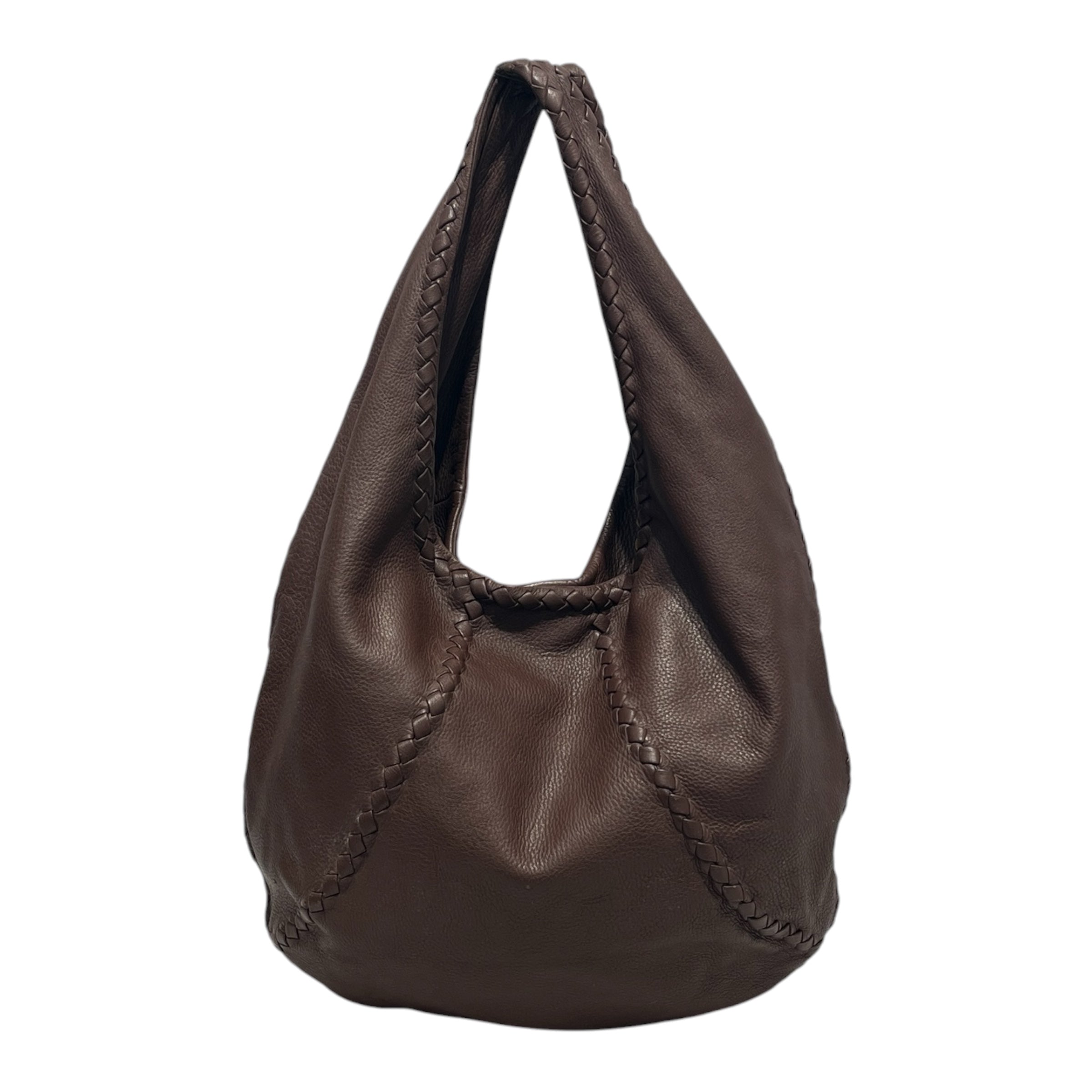 BOTTEGA VENETA/Bag/Leather/BRW/CERVO HOBO view 1