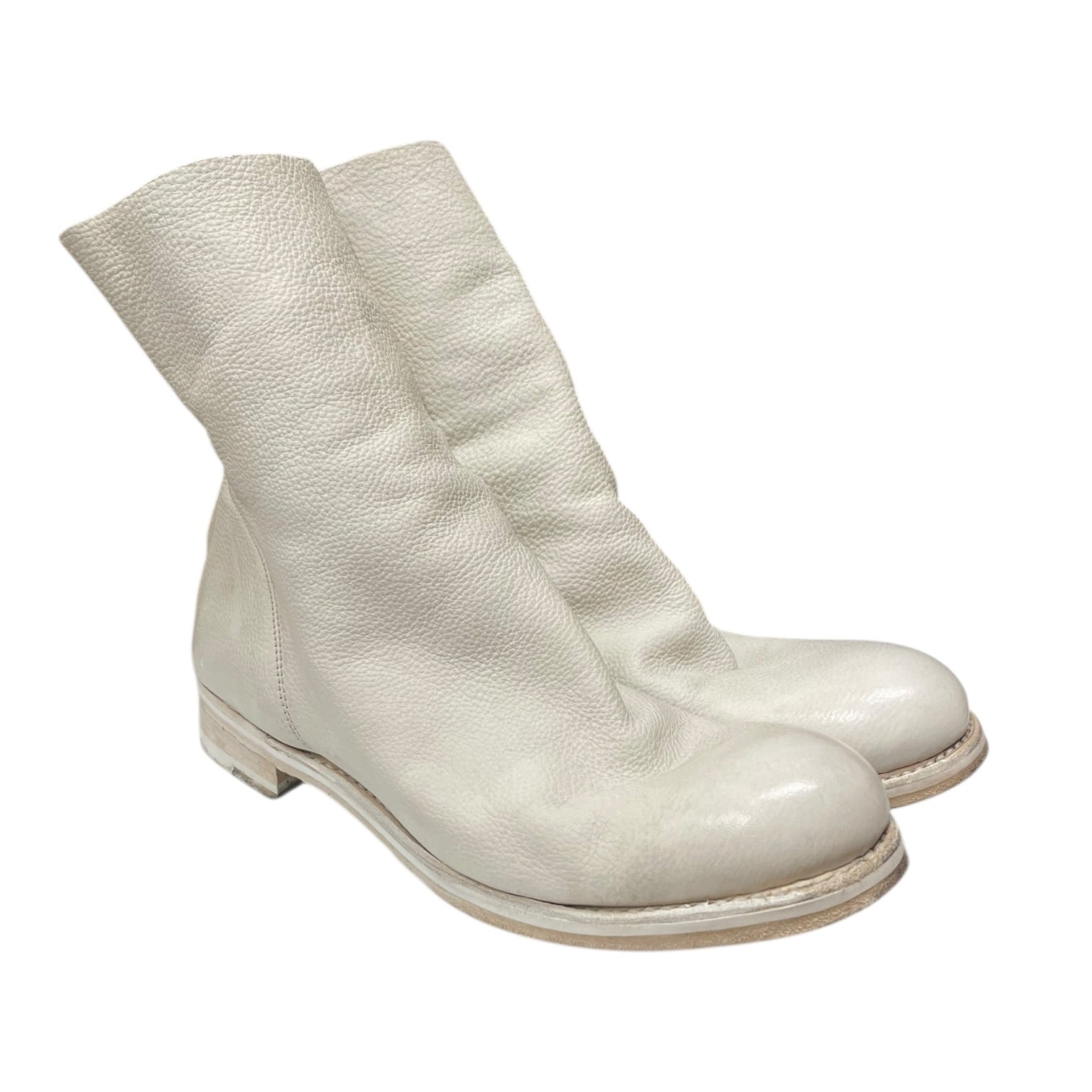 THE LAST CONSPIRACY/Booties/US 9/Leather/WHT/ZIPPER/GOODYEAR SOLE view 1