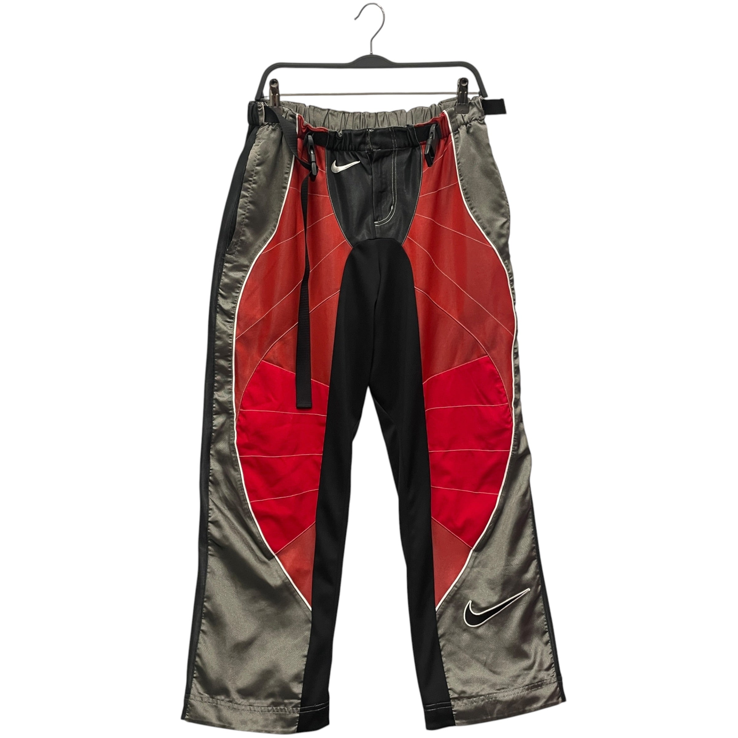 NIKE/CACTUS PLANT FLEA MARKET/Pants/S/Polyester/BLK/RAVE PANTS RED/GRAY/BLACK view 1