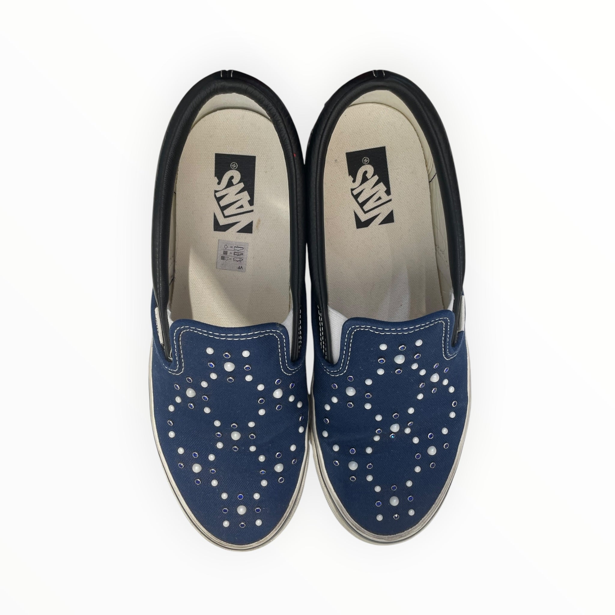 VANS/Low-Sneakers/US 9/Cotton/NVY/lx classic slip on view 3