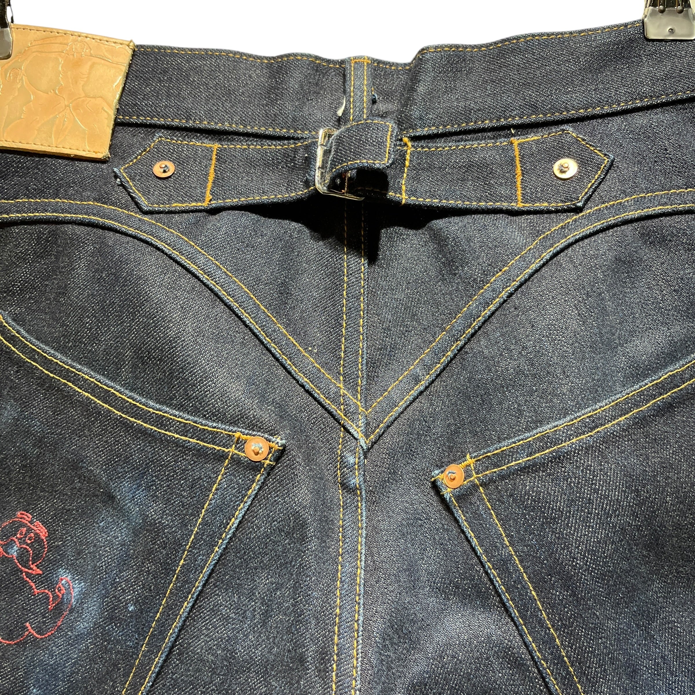 Yuremane/Pants/0/Denim/NVY/big boy selvedge view 5