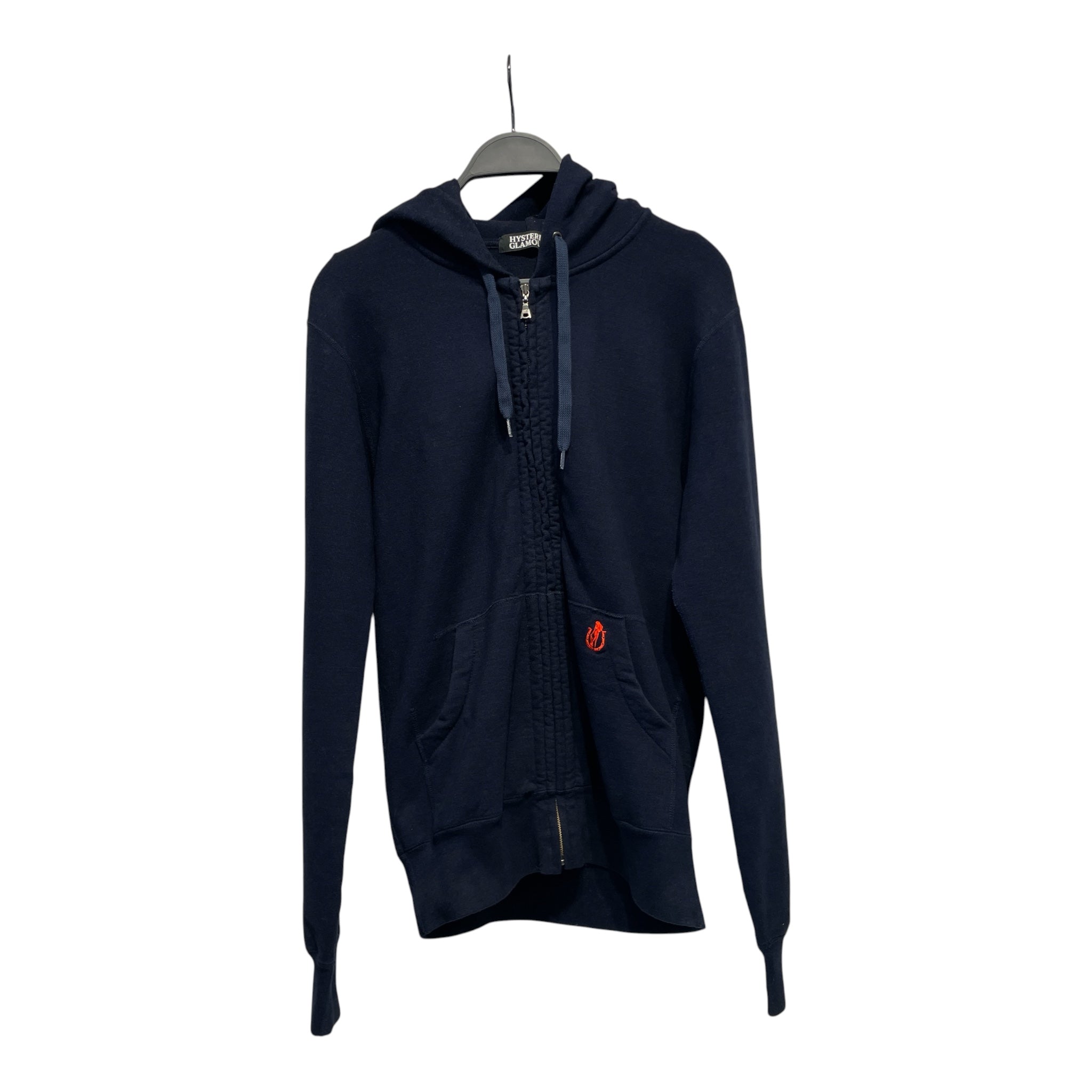 HYSTERIC GLAMOUR/Jacket/M/Cotton/NVY/HORSE SHOE STITCH view 1