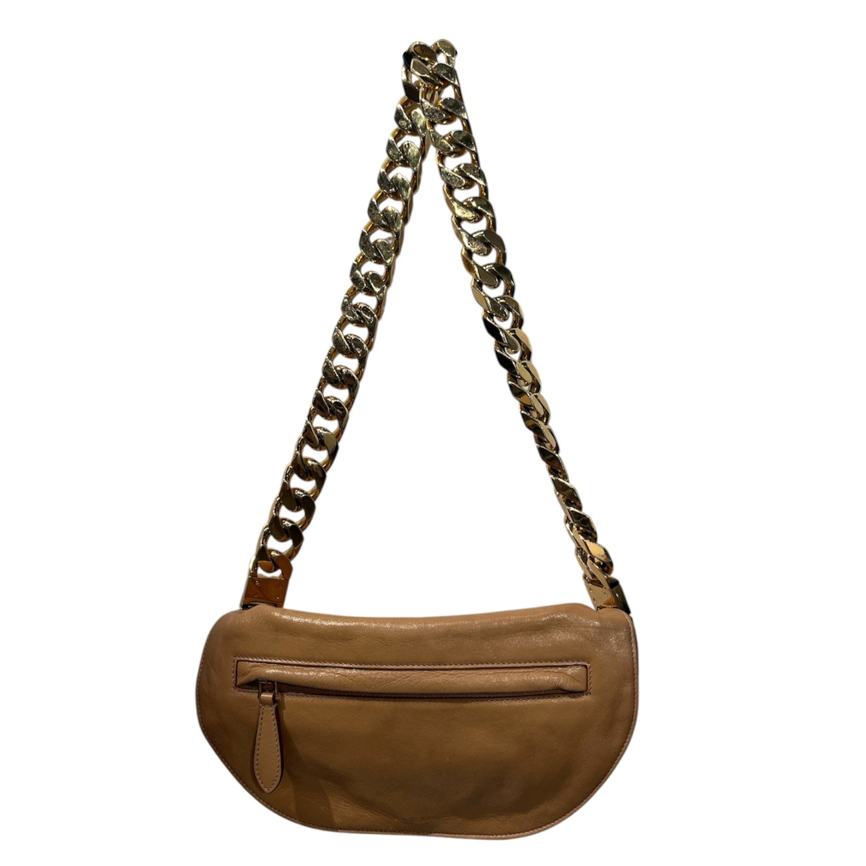 BURBERRY/Hand Bag/Leather/BEG/gold links view 2