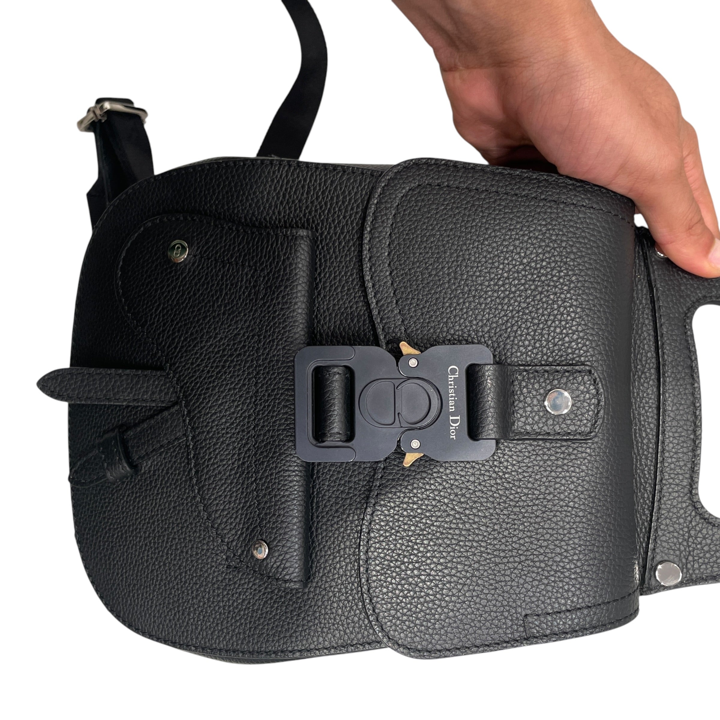 Christian Dior/Backpack/Leather/BLK/24-BO-0179 view 7