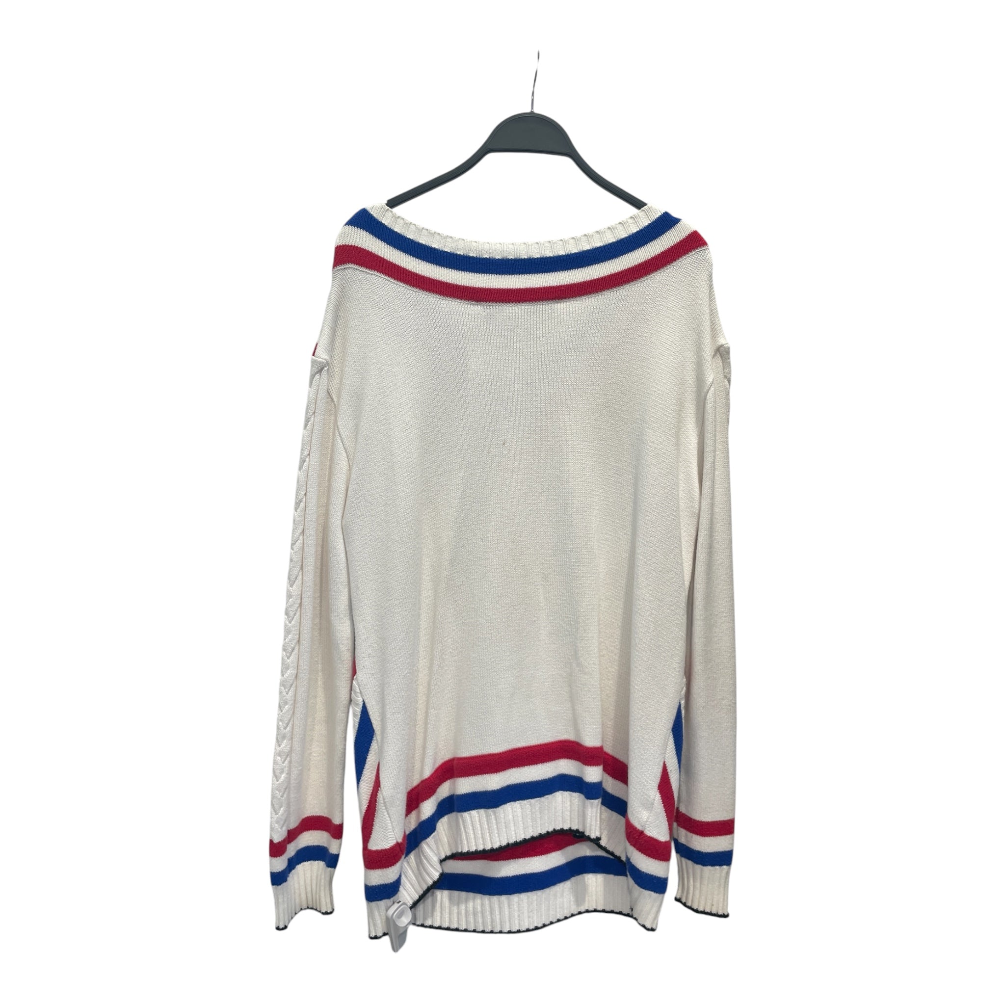 Y/PROJECT/Sweater/M/Stripe/Cotton/WHT/RED AND BLUE STRIPES view 2