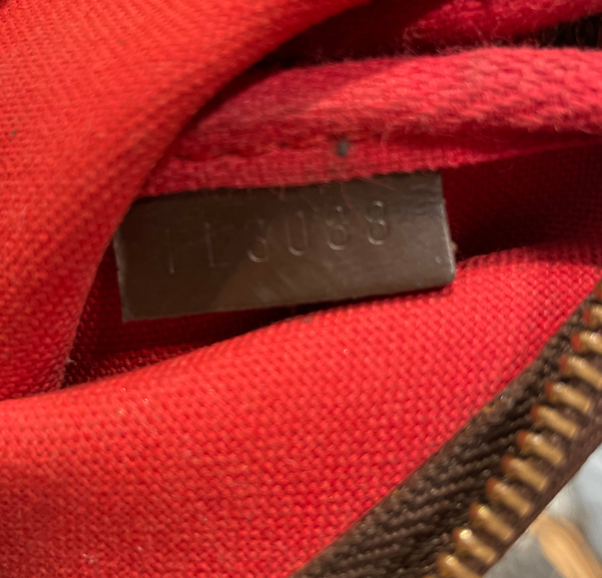 LOUIS VUITTON/Pouch/Plaid/Leather/BRW/6jxqr7k view 3