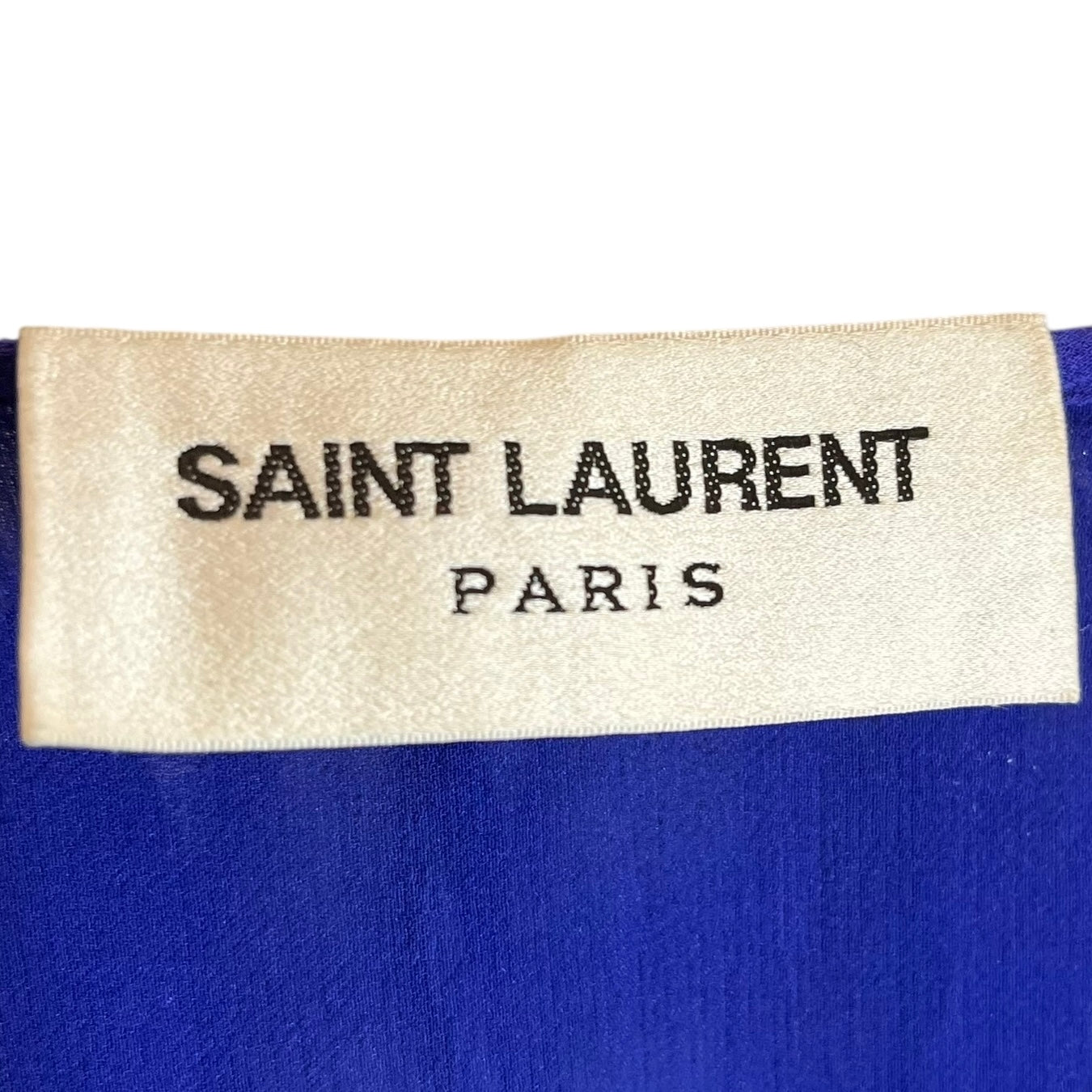 SAINT LAURENT/Dress/38/Silk/BLU/RUFFLED SILK CHIFFON WRAP MIDI view 3