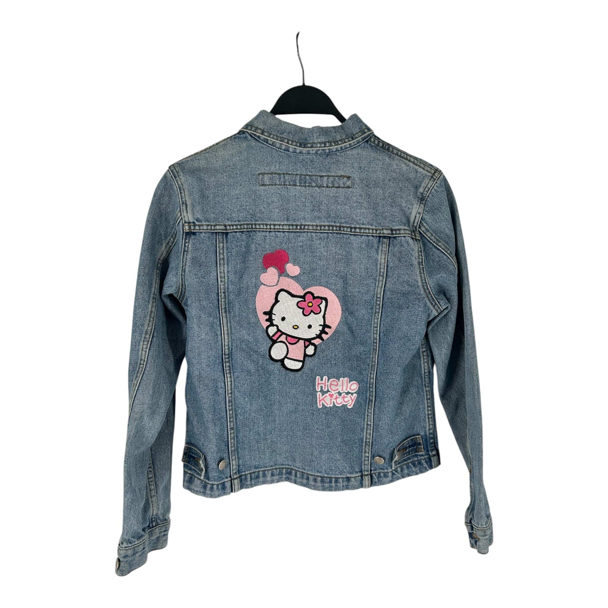 MARITHE FRANCOIS GIRBAUD/Denim Jkt/S/Denim/BLU/HELLO KITTY view 2