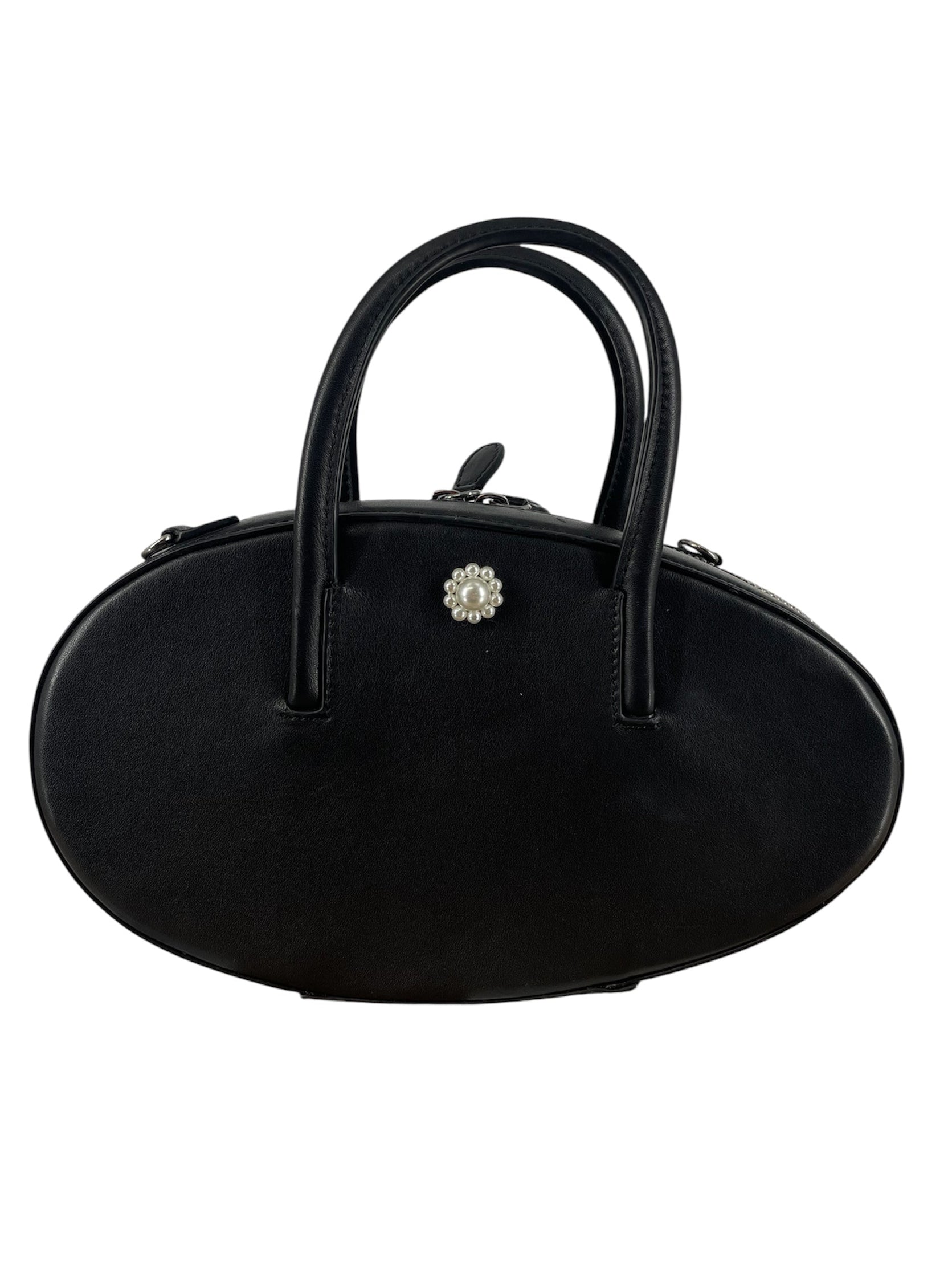 SIMONE ROCHA/Cross Body Bag/Leather/BLK/EGG CASE BAG view 1