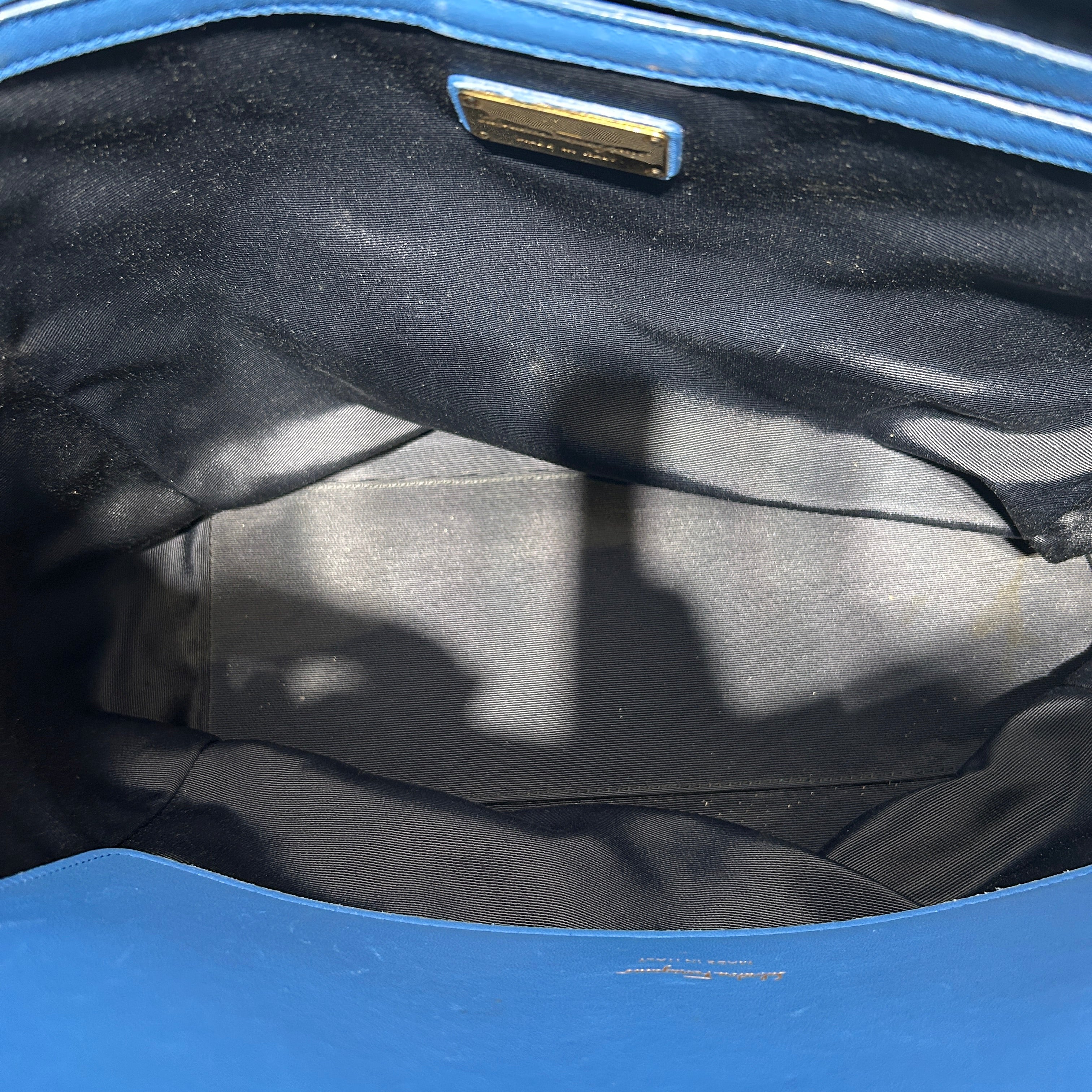 Salvatore Ferragamo/Tote Bag/All Over Print/Leather/BLU/Ferragamo All Over Letters view 4