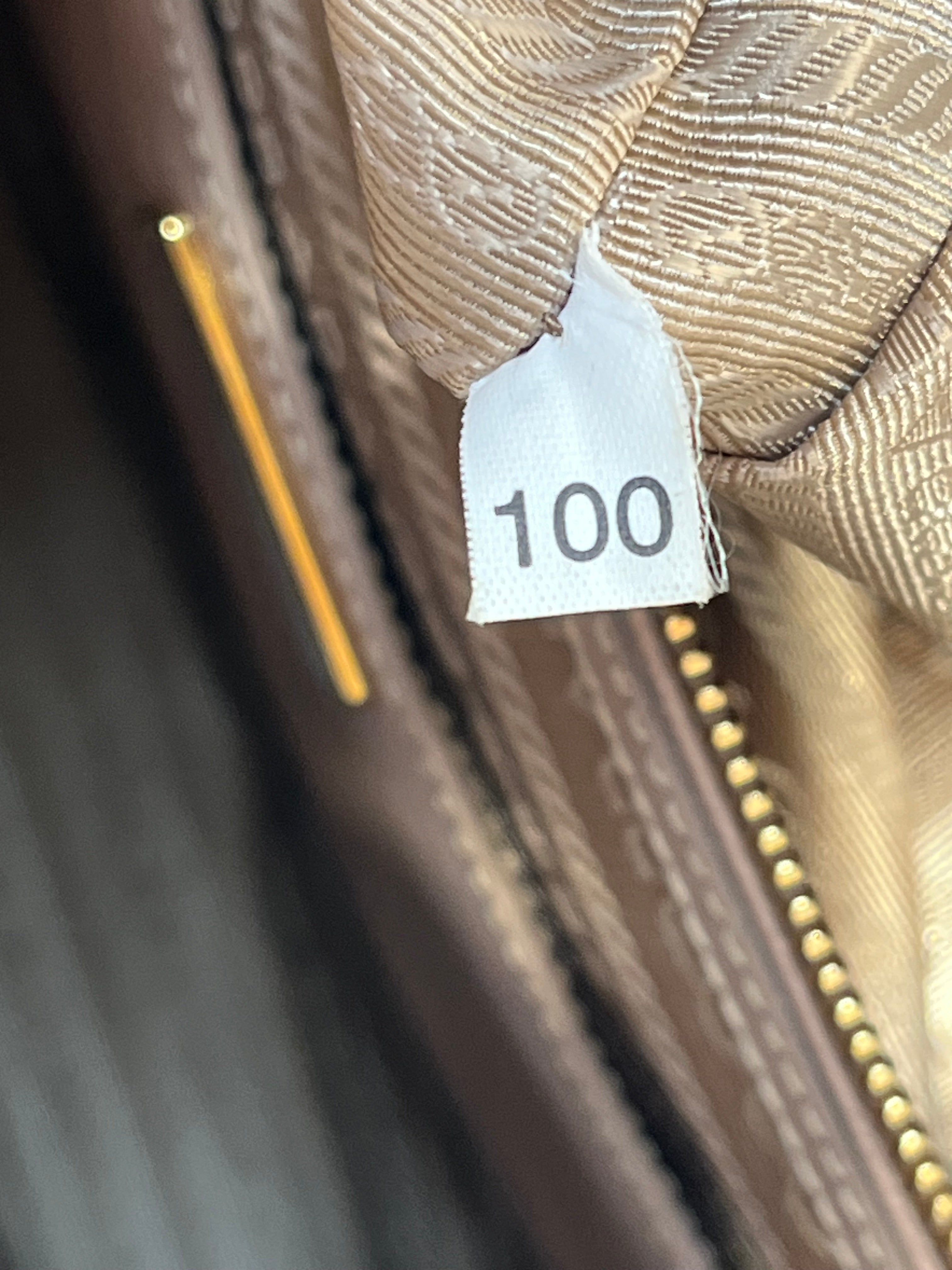 PRADA/Hand Bag/Leather/BEG/Saffian tote W/strap view 12