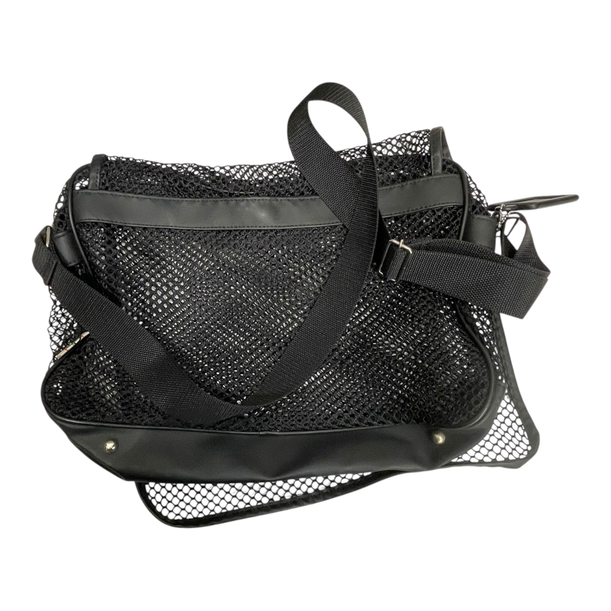 Jean Paul Gaultier/Cross Body Bag/OS/Cotton/BLK/MESH BAG W NAME TAG view 2
