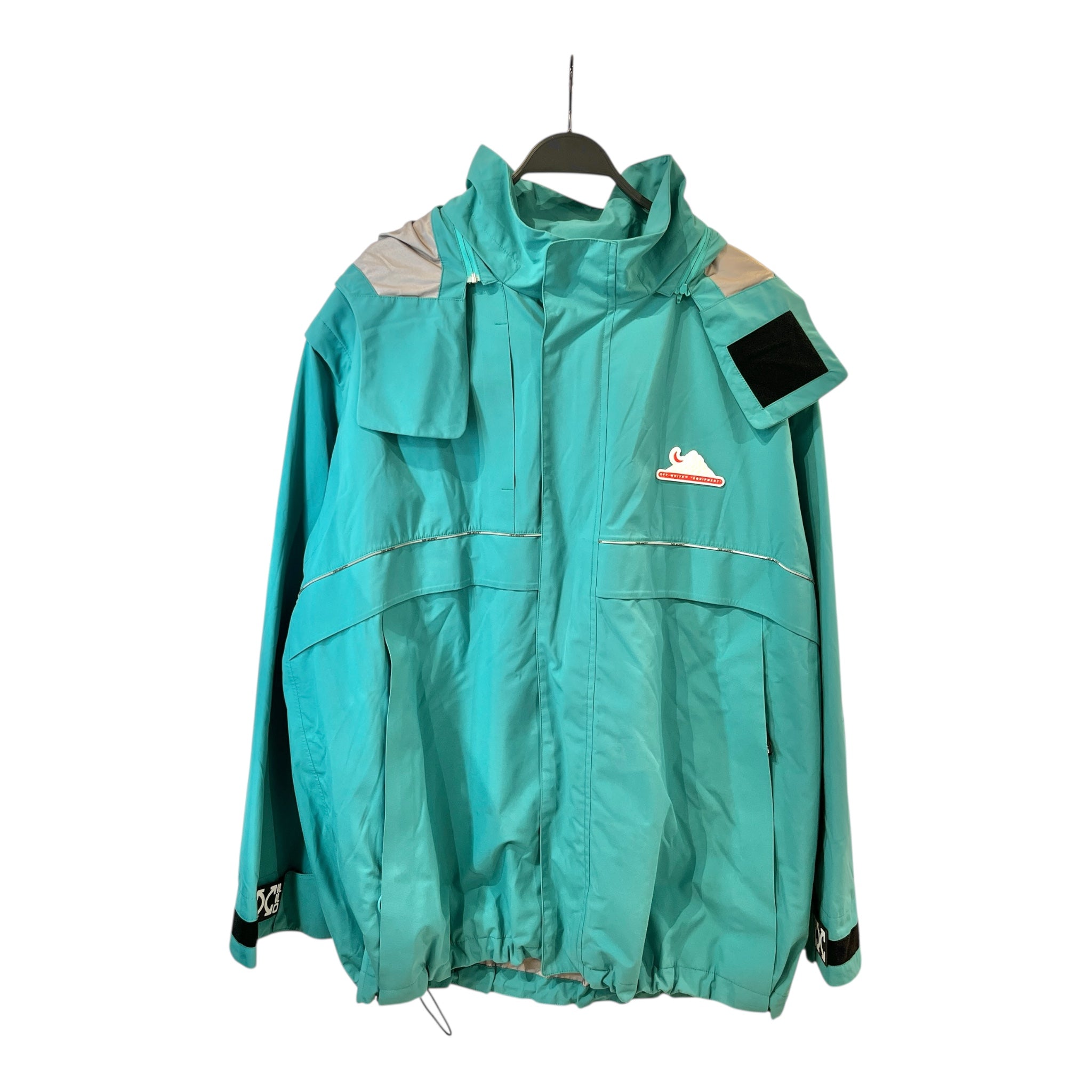 OFF-WHITE/Windbreaker/L/Nylon/BLU/TECHNICAL FABRIC SHELL view 1