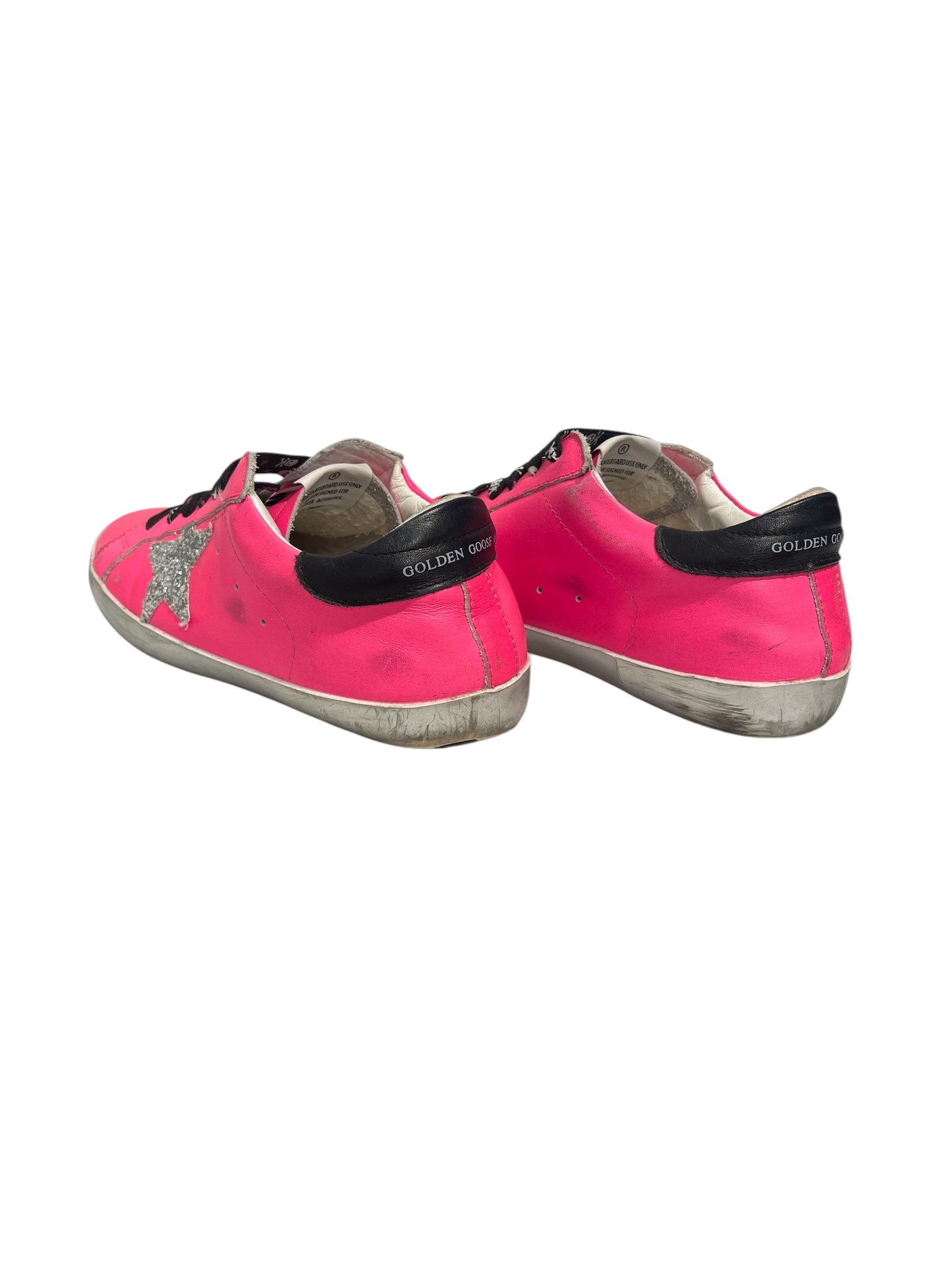 GOLDEN GOOSE/Low-Sneakers/EU 41/Leather/PNK/HOTPNK, SKULL LACES view 2