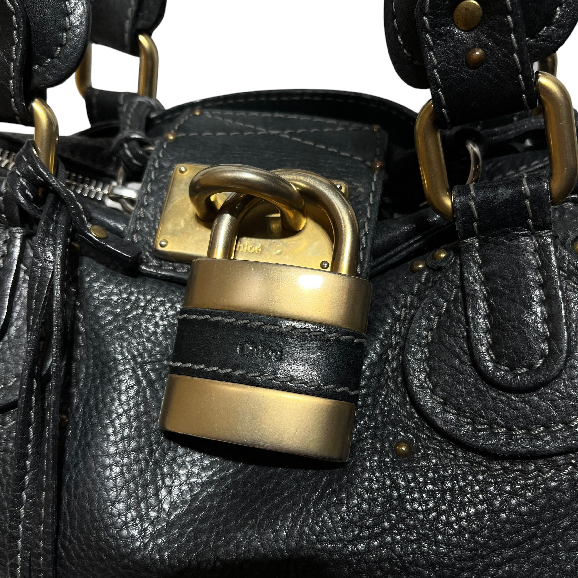 Chloe/Hand Bag/Leather/BLK/PADDINGTON view 3