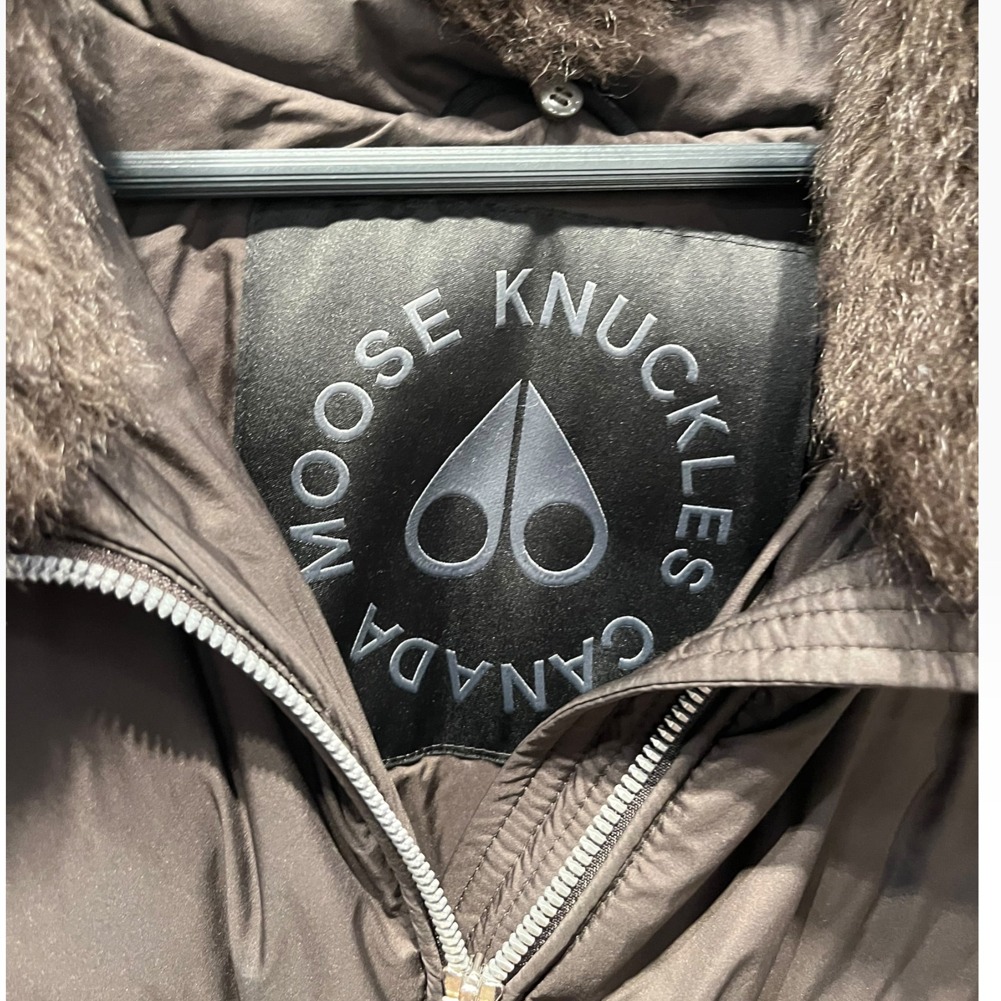 MOOSE KNUCKLES/Puffer Coat/XL/Nylon/BRW/BELLE DUNE SHORT view 3