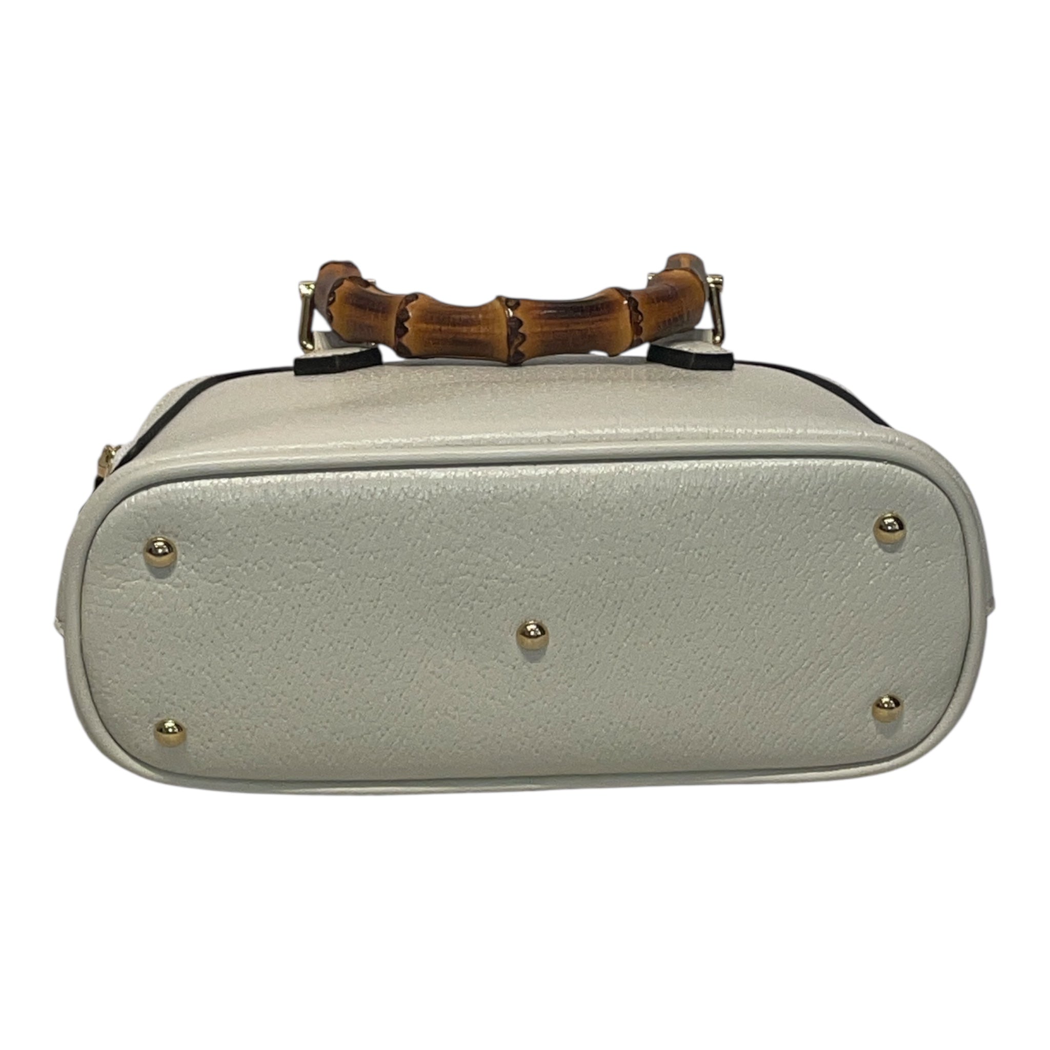 GUCCI/Hand Bag/Leather/WHT/DIANA BAMBOO SHOULDER view 4