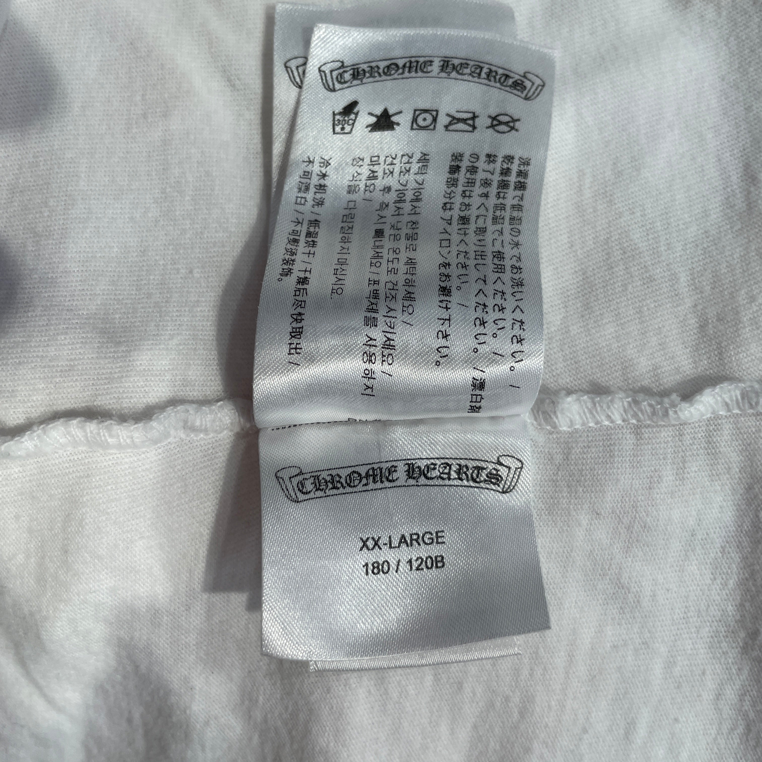 CHROME HEARTS/T-Shirt/XXL/Cotton/WHT/Graphic/MARINA ABRAMOVIE STICK FIGURE view 5