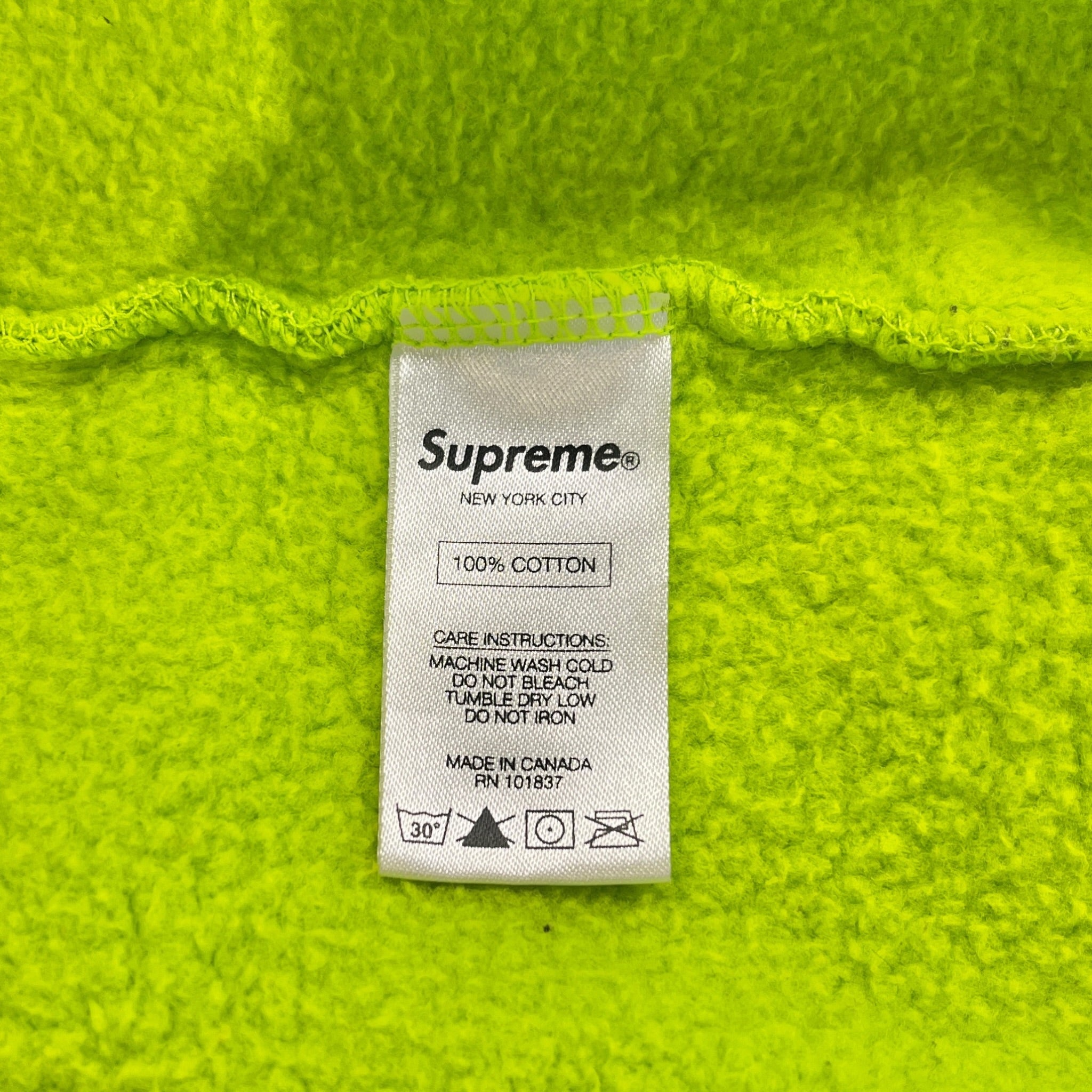 Supreme/Zip Up Hoodie/M/Graphic/Cotton/GRN/Oversize/ARIKA view 4