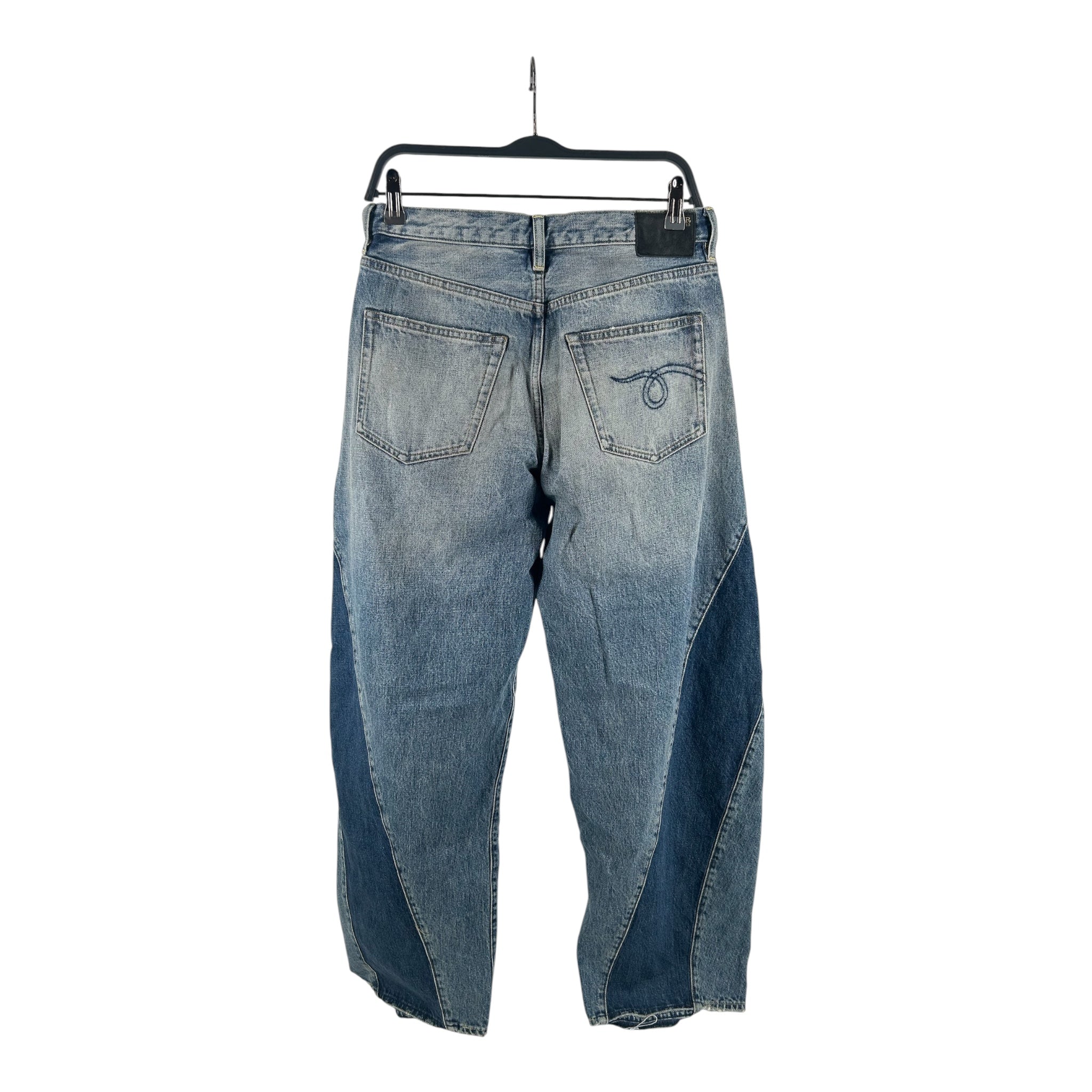 R13/Bottoms/25/Cotton/BLU/damon pleated view 2