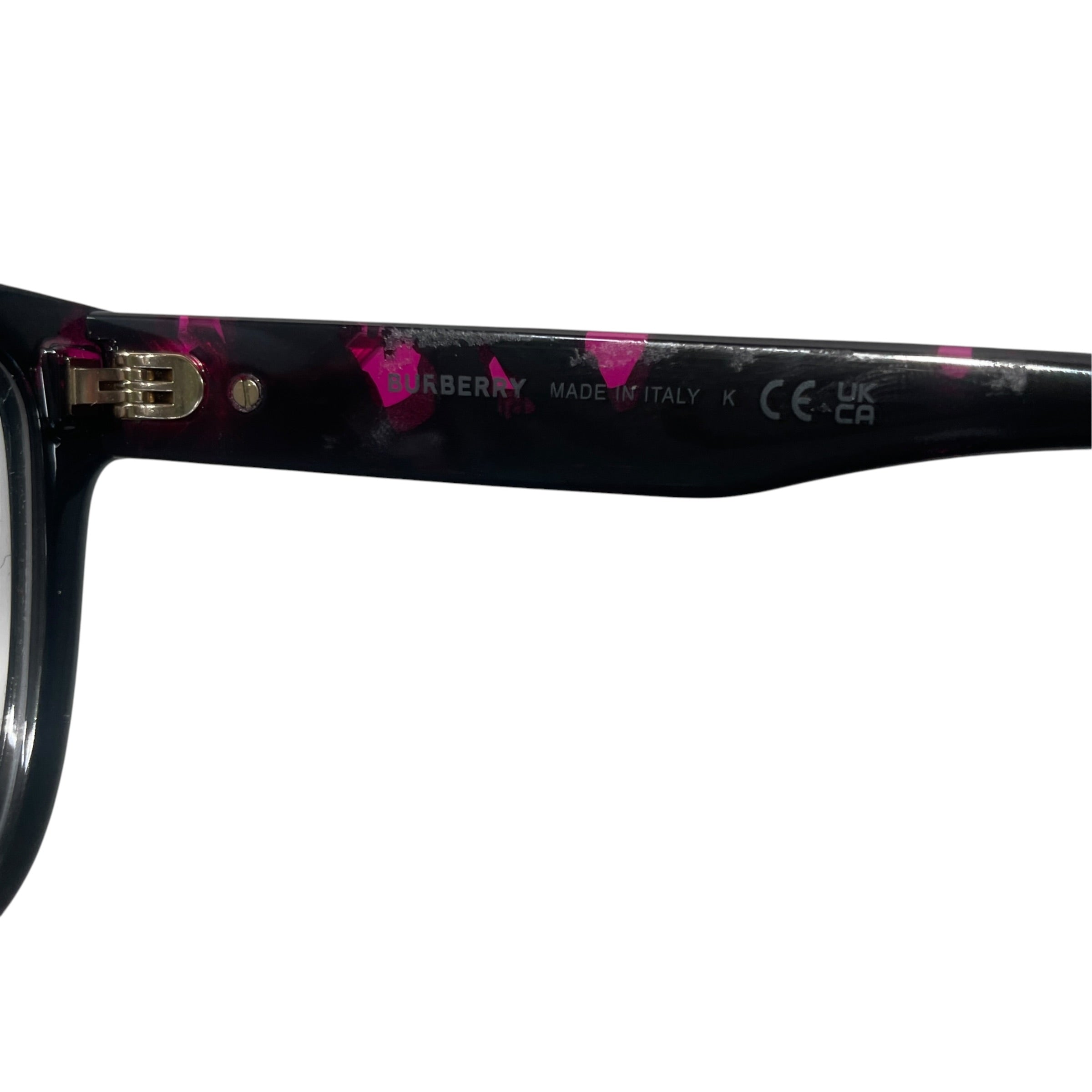 BURBERRY/Glasses/All Over Print/Plastic/BLK/L's/ view 4