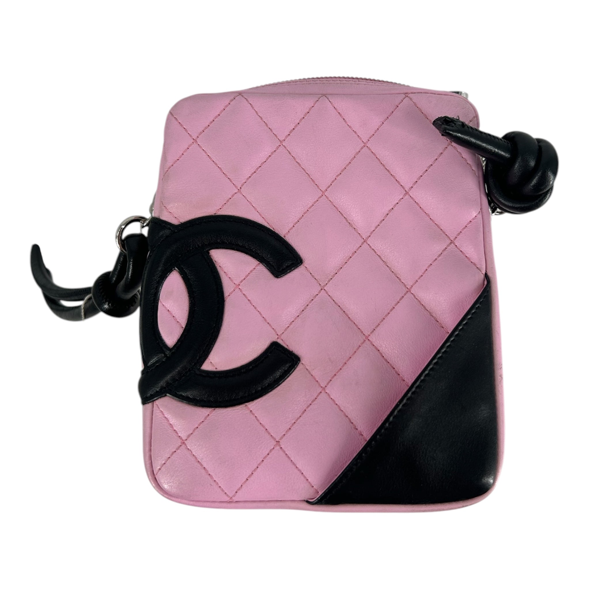 CHANEL/Cross Body Bag/Leather/PNK/CAMBON LEA KNOT HANDLE view 2